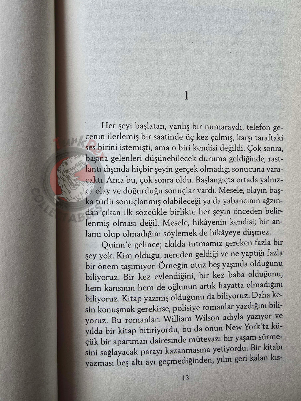 Paul Auster – The New York Trilogy: City of Glass 2011 Turkish Book Turkey