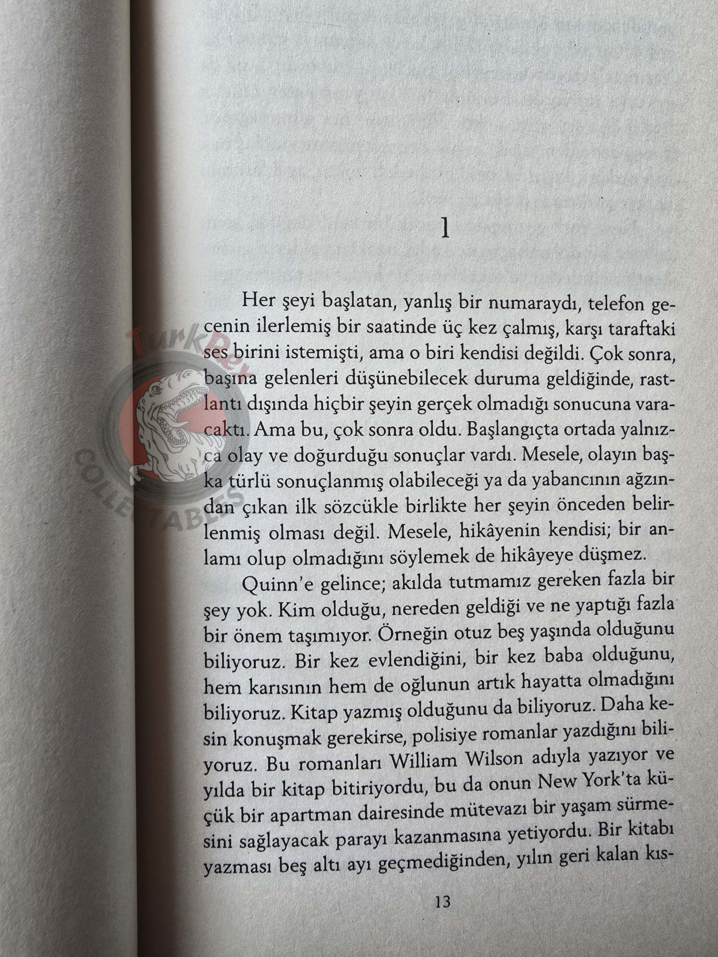 Paul Auster – The New York Trilogy: City of Glass 2011 Turkish Book Turkey