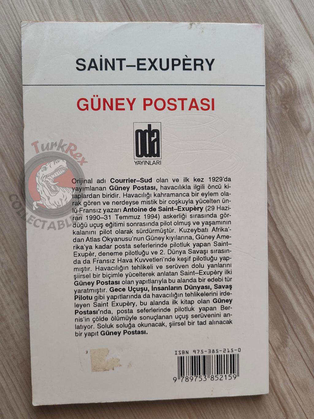 Antoine de Saint-Exupéry – Southern Mail 1994 Turkish Book Turkey