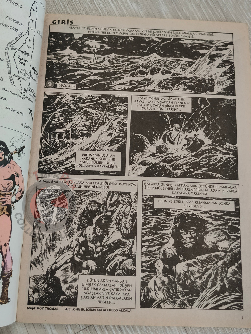 Conan #9 The Savage Sword of Conan #15 #16 Turkish Comic Turkey