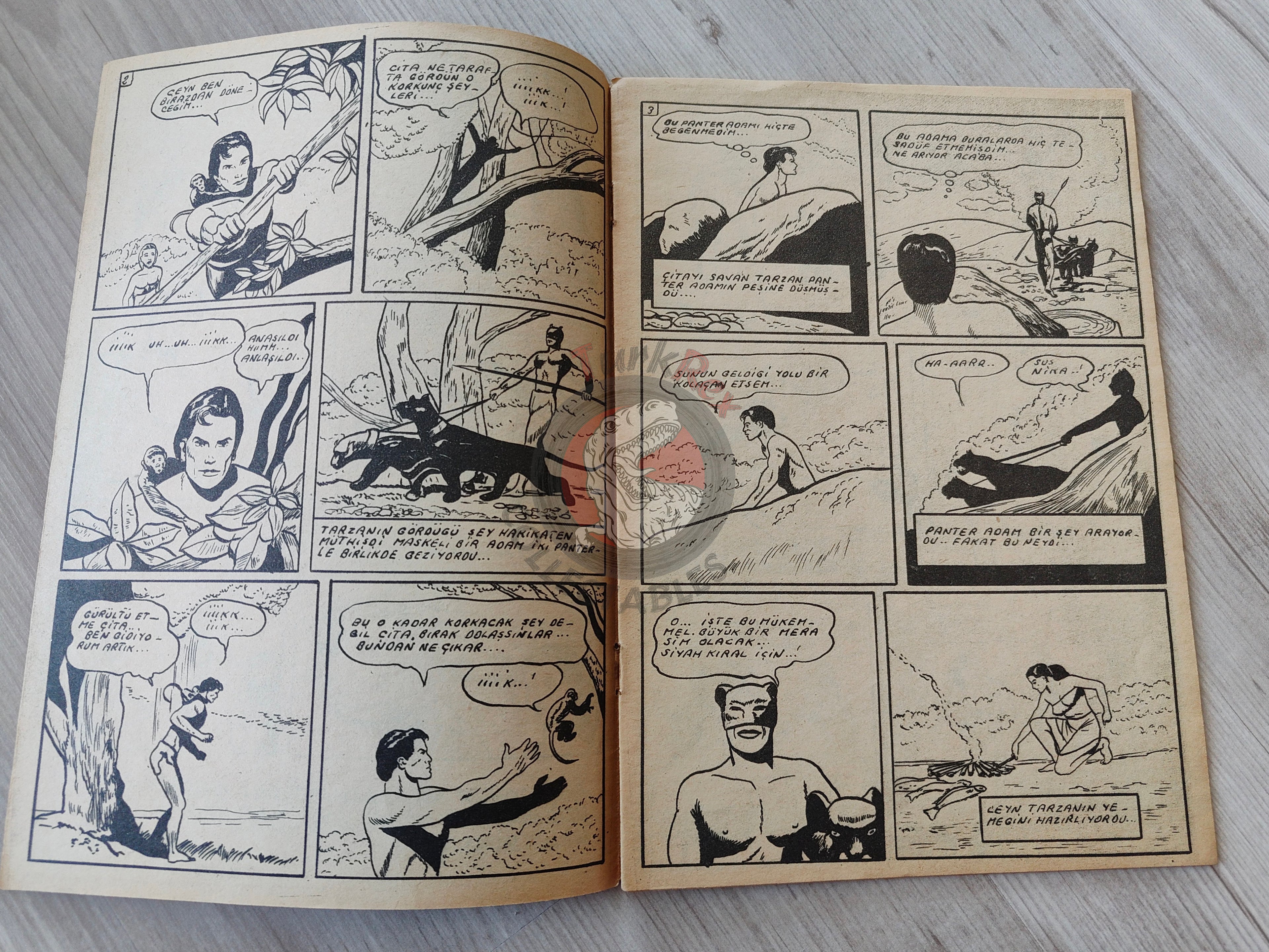 1001 Özel #125 1955 Tarzan Turkish Comic Mag Turkey