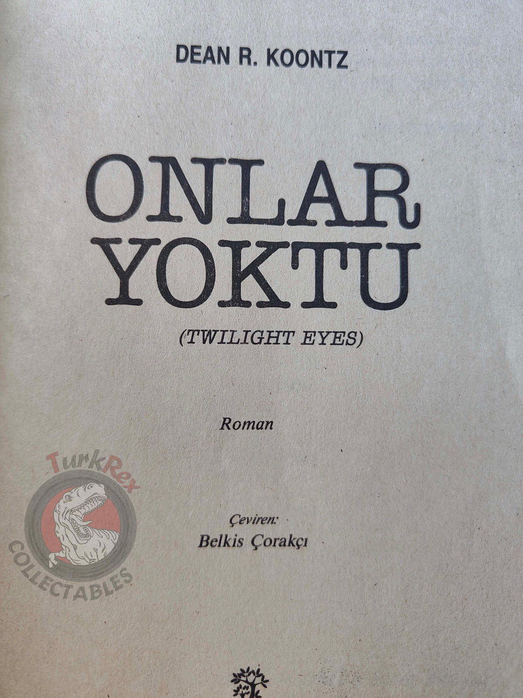 Dean R. Koontz – Twilight Eyes 1989 Turkish Book Turkey