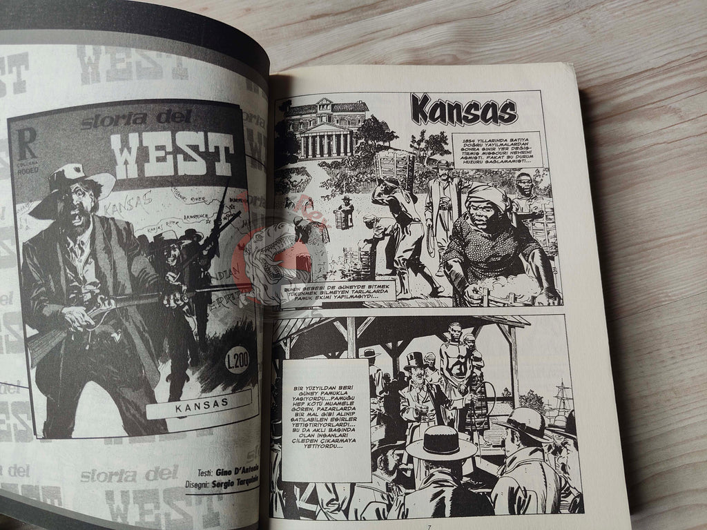 Storia del West Vol #4 Kansas Turkish Comic Turkey #13 #14 #15 #16