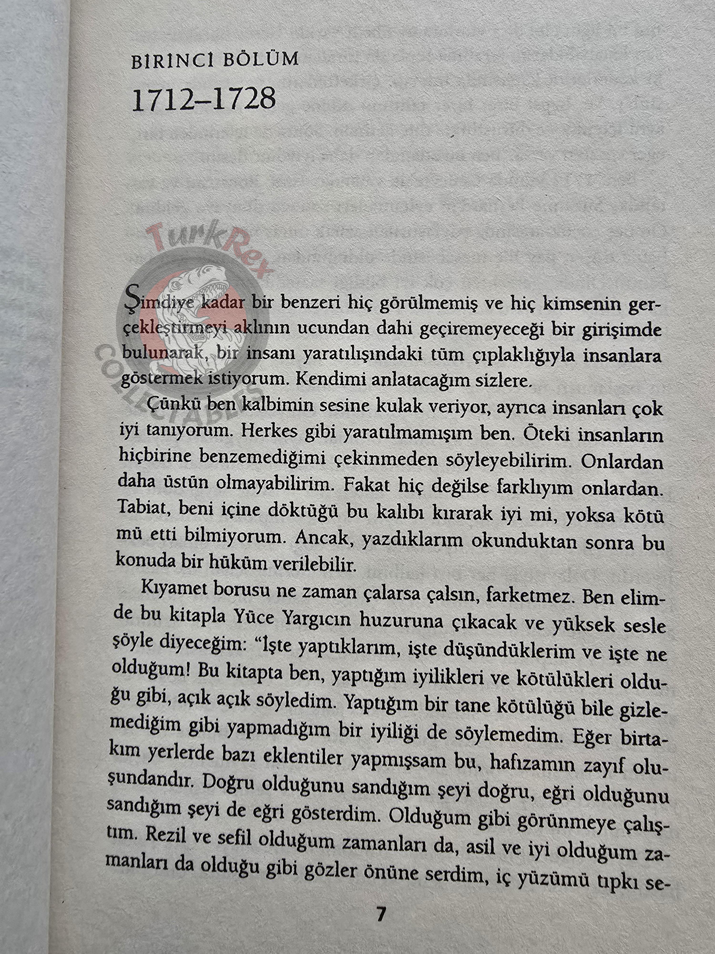 Jean-Jacques Rousseau – The Confessions 2000 Turkish Book Turkey