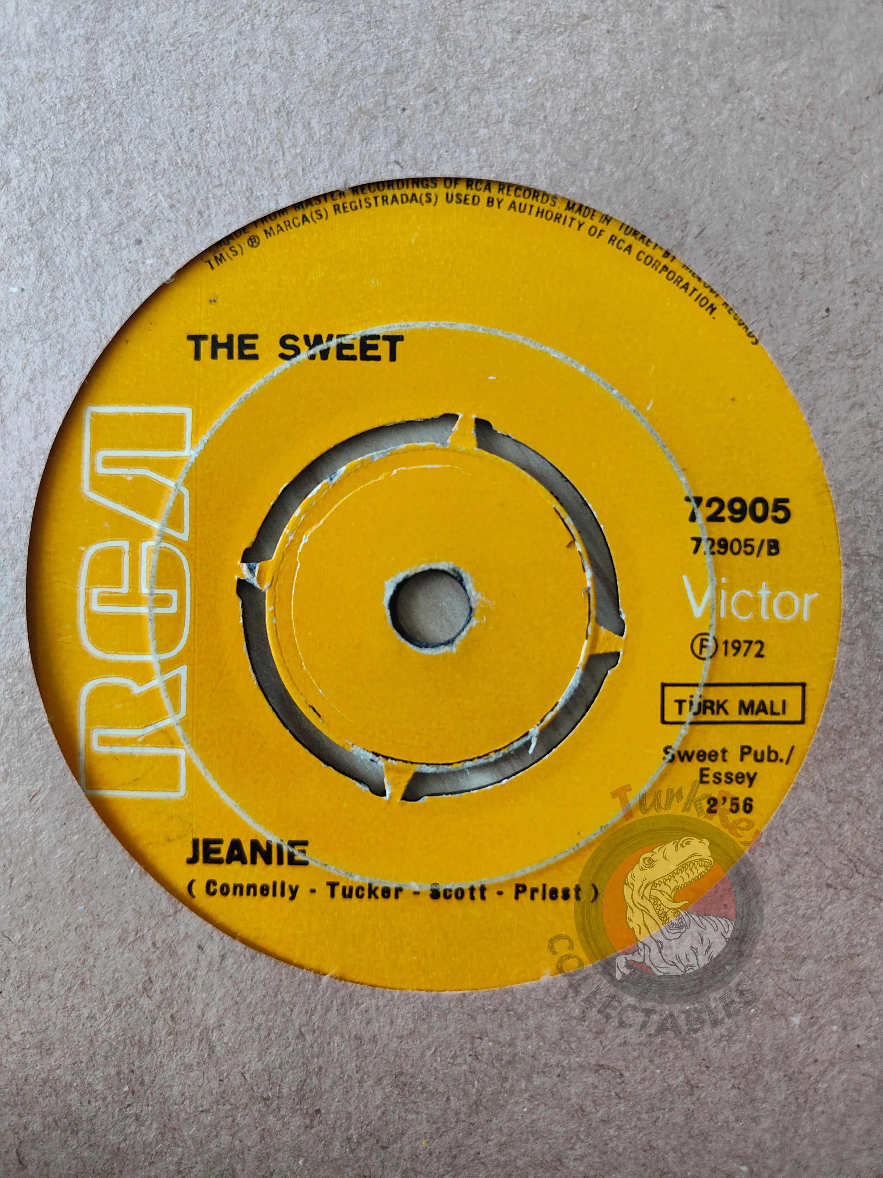 The Sweet – Poppa Joe 7" Turkish Pressing Vinyl Turkey Edition 2