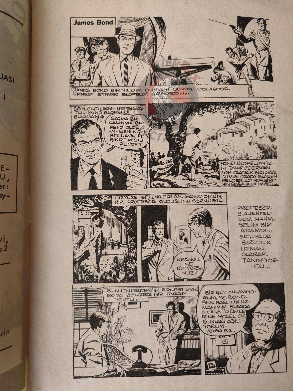 James Bond #1 On Her Majesty’s Secret Service 1967 Turkish Comic Turkey Daily Express