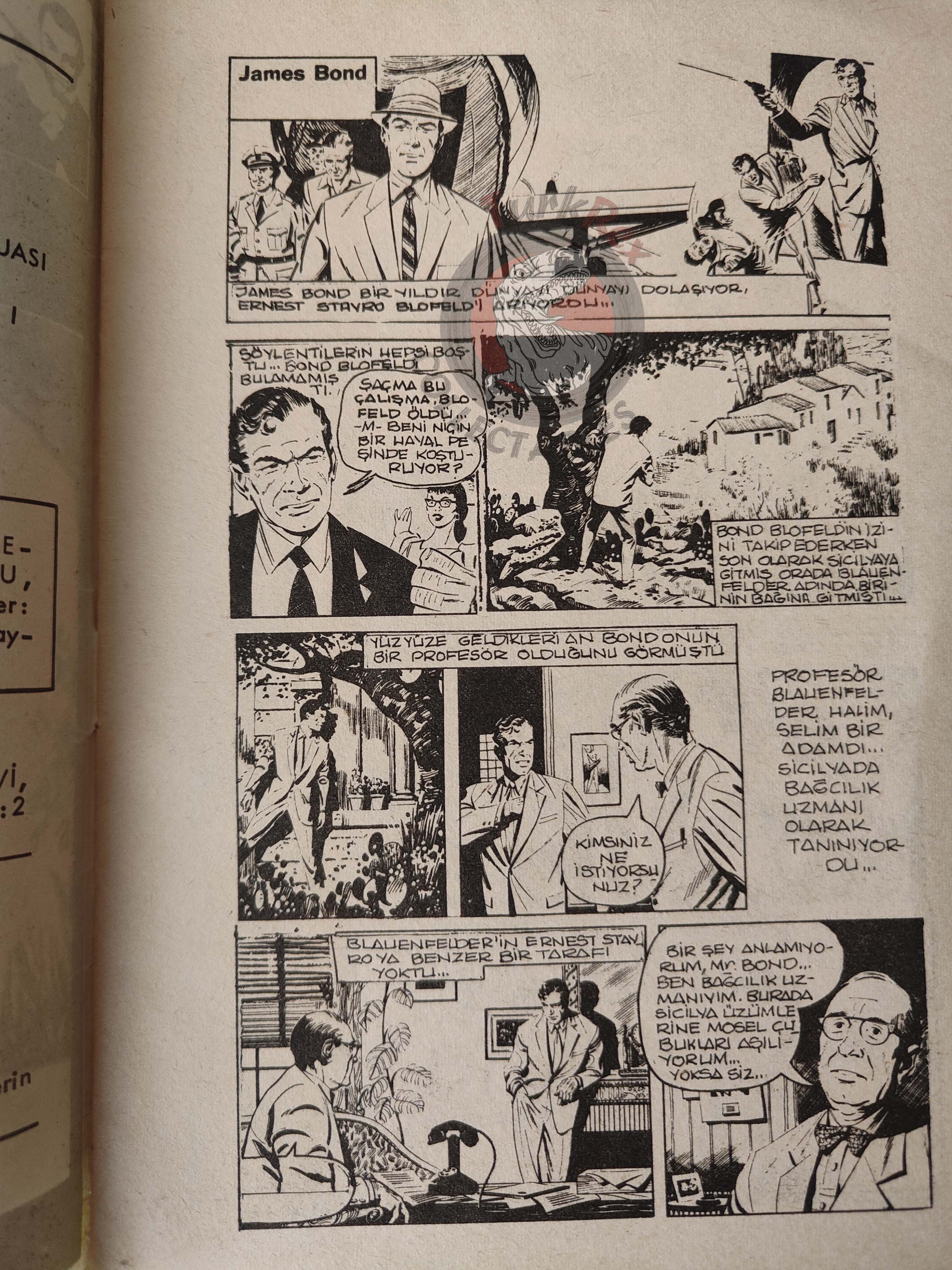 James Bond #1 On Her Majesty’s Secret Service 1967 Turkish Comic Turkey Daily Express