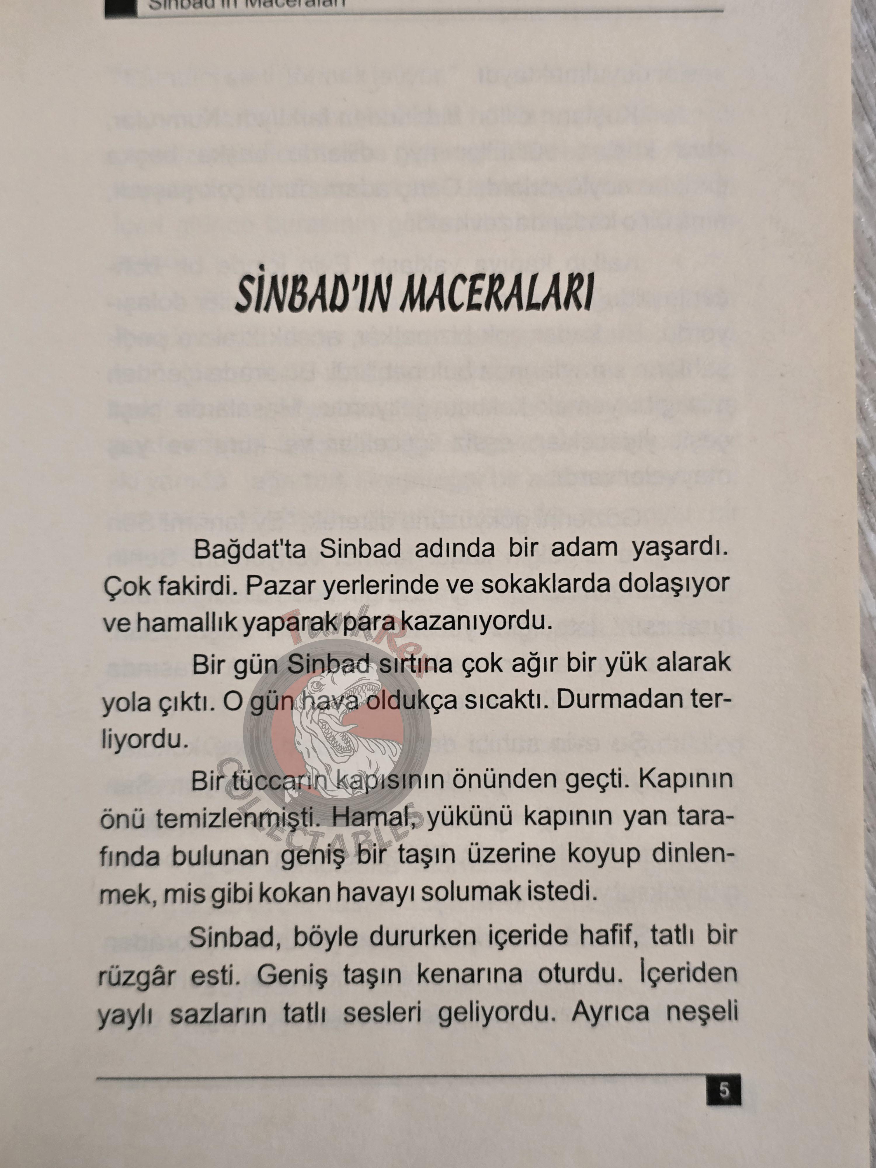 Sinbad the Sailor 1996 Turkish Book Turkey 1001 Nights Illustrated