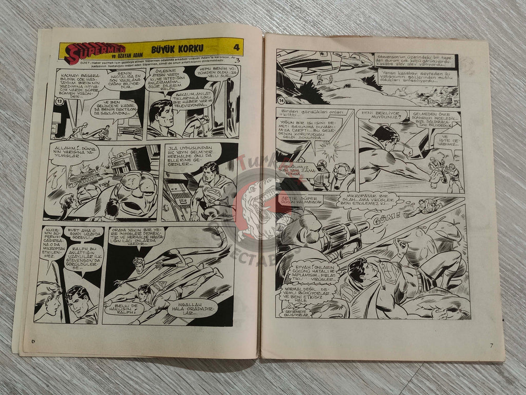 Tercüman Çocuk #51 1981 Turkish Comic Turkey Jaws Superman The Flintstones Buddy Longway Thorgal