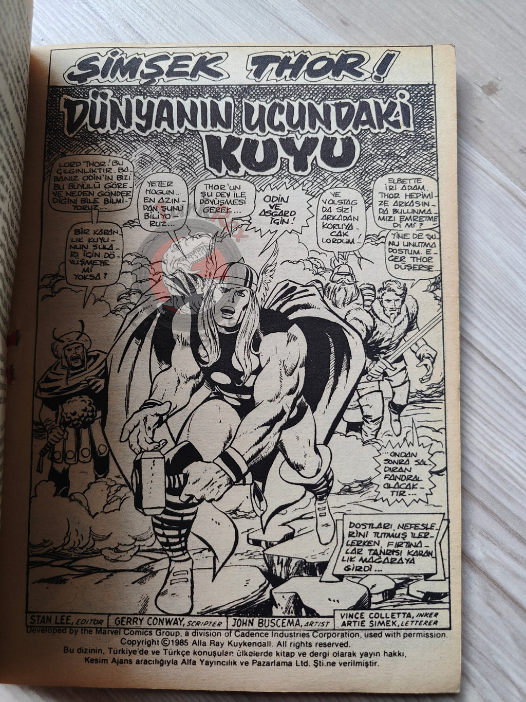 Thor #5 1985 Turkish Comic Turkey The Mighty Thor #197–200 Ragnarok