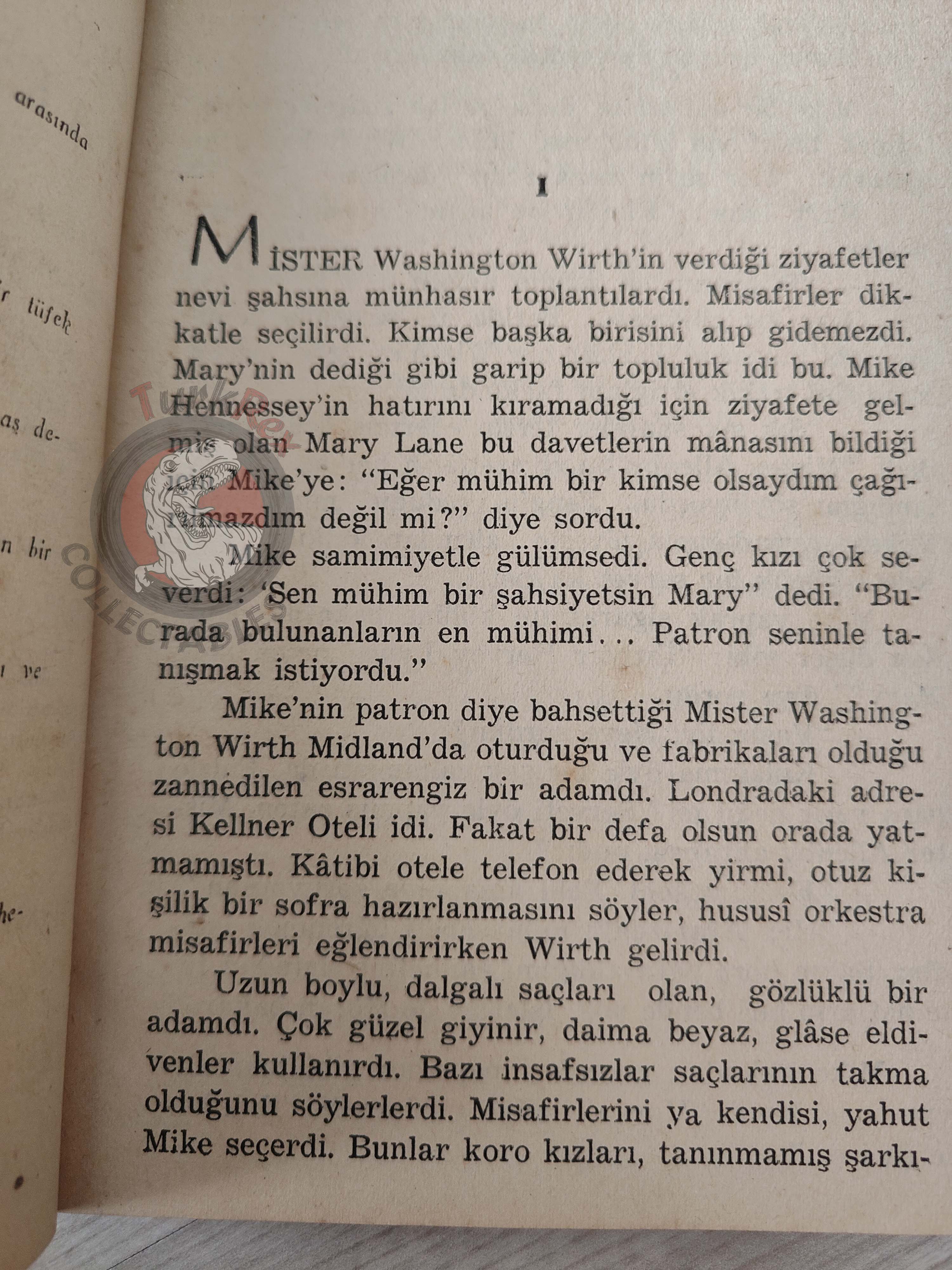 Edgar Wallace – The Clue of the Silver Key 1953 1st Turkish Book Turkey