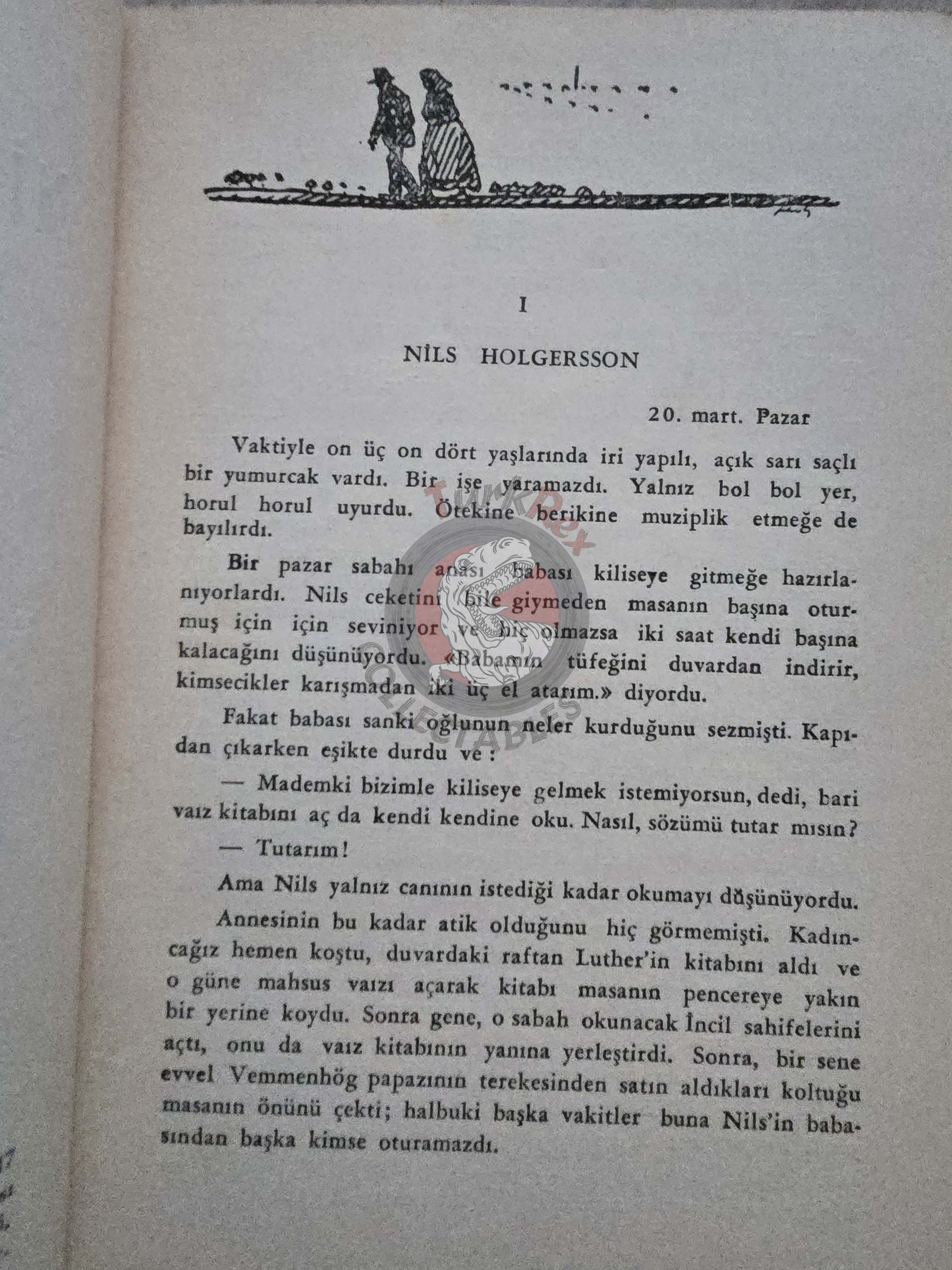Selma Lagerlöf – The Wonderful Adventures Of Nils 1951 1st Illustrated Turkish Book Turkey