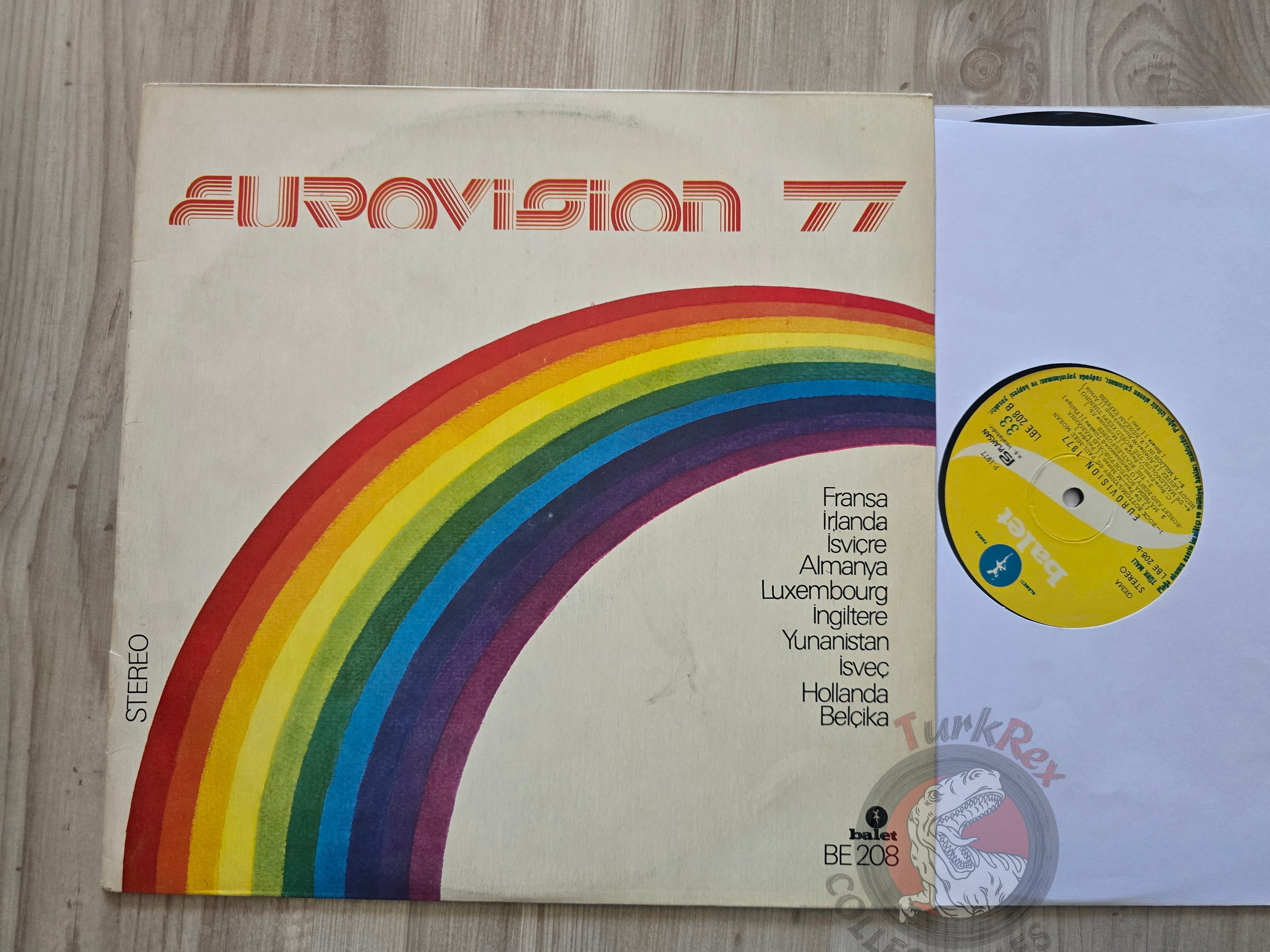 Various – Eurovision '77 Turkish Pressing Vinyl Turkey Edition 2