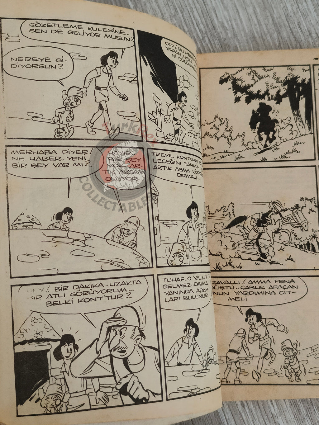 Johan et Pirlouit #5 1979 Turkish Comic Turkey La Pierre de Lune #4