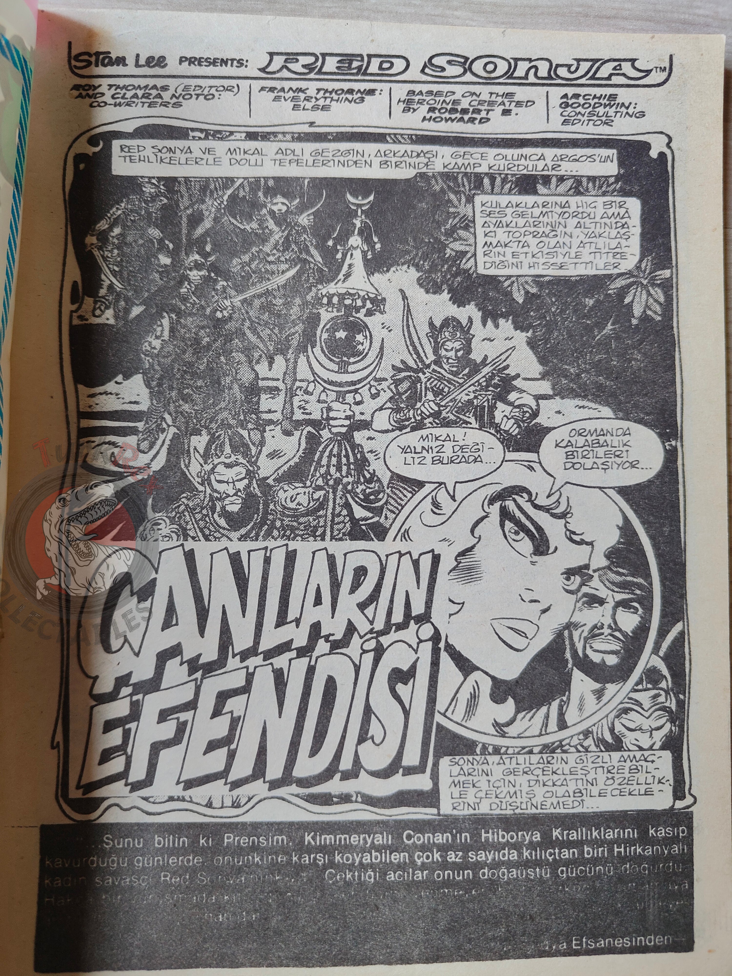 Conan ve Barbarlar #6 1994 Red Sonja & King Kull Turkish Comic Turkey