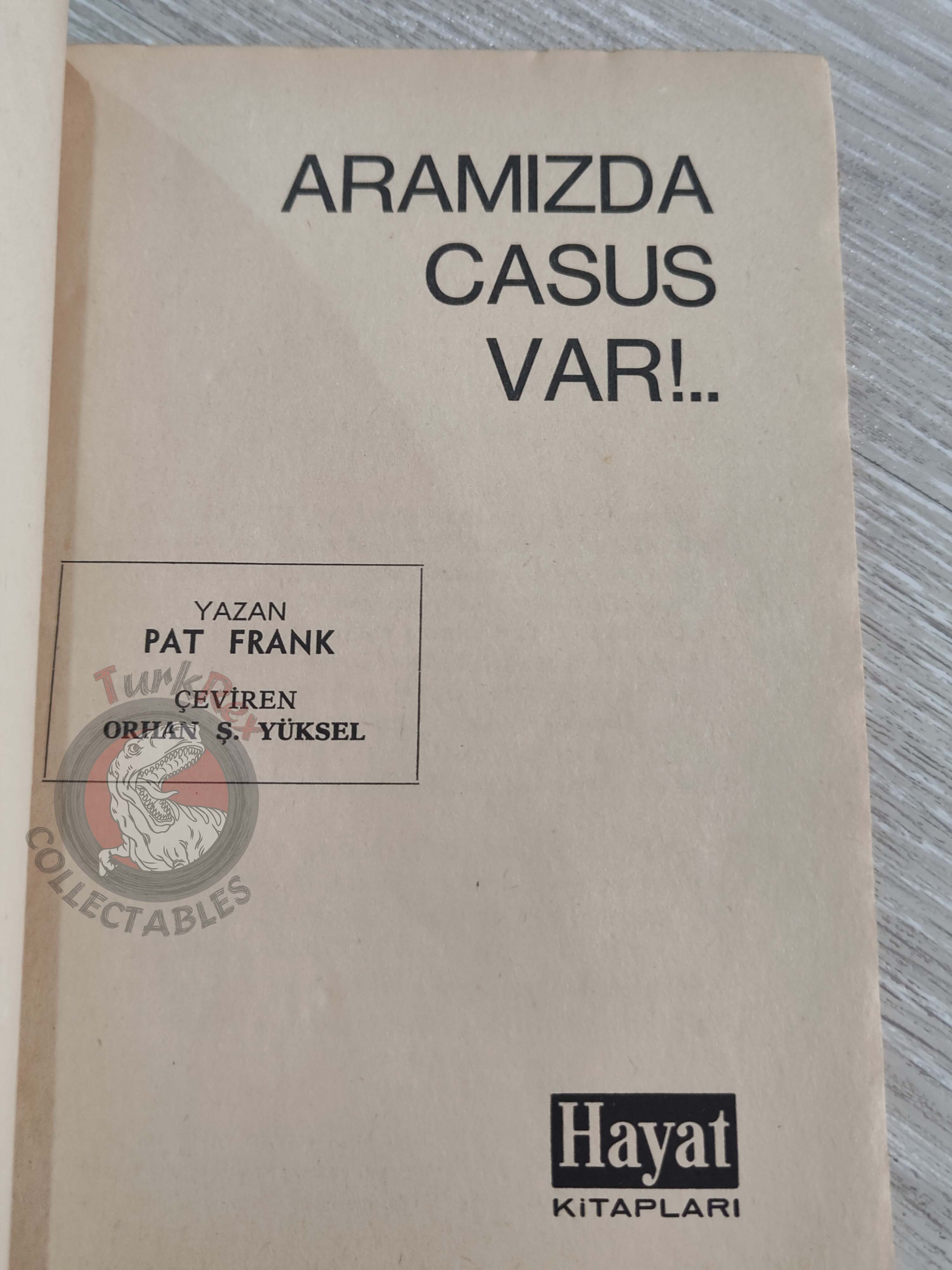 Pat Frank – Forbidden Area 1967 1st Turkish Book Turkey