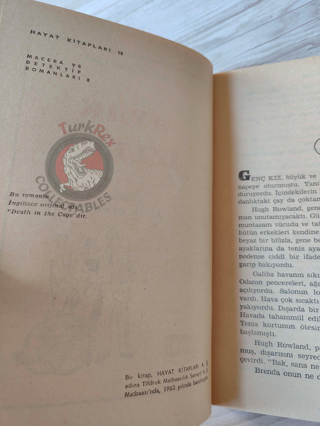 John Dickson Carr – The Problem of the Wire Cage 1963 1st Turkish Book Turkey