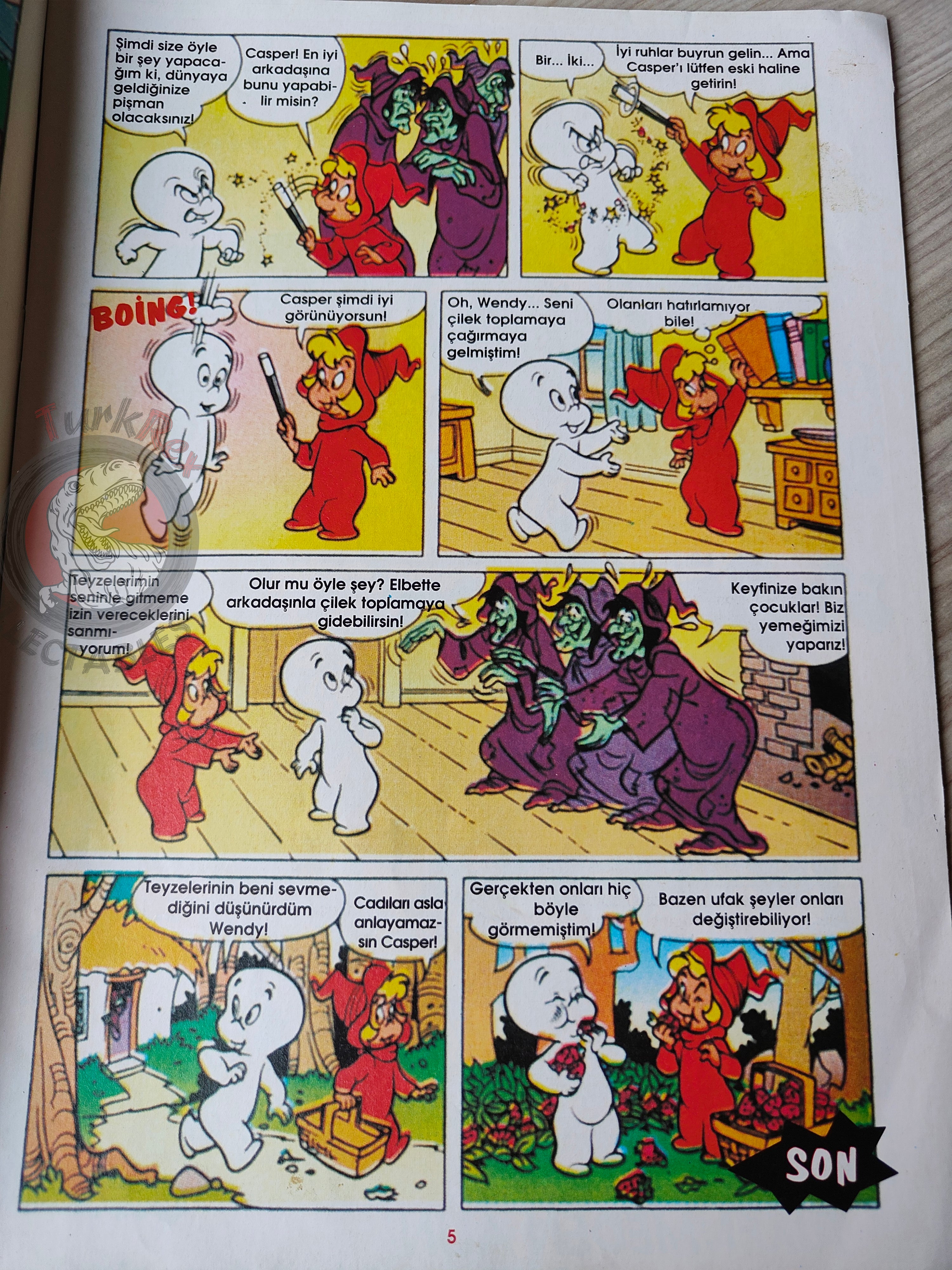 Casper the Friendly Ghost Magazine – Issue #18 1997 Turkish Comic Turkey