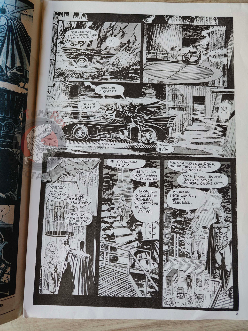 Batman The 1989 Movie Adaptation Issue #2 1989 Turkish Comic Joker Turkey