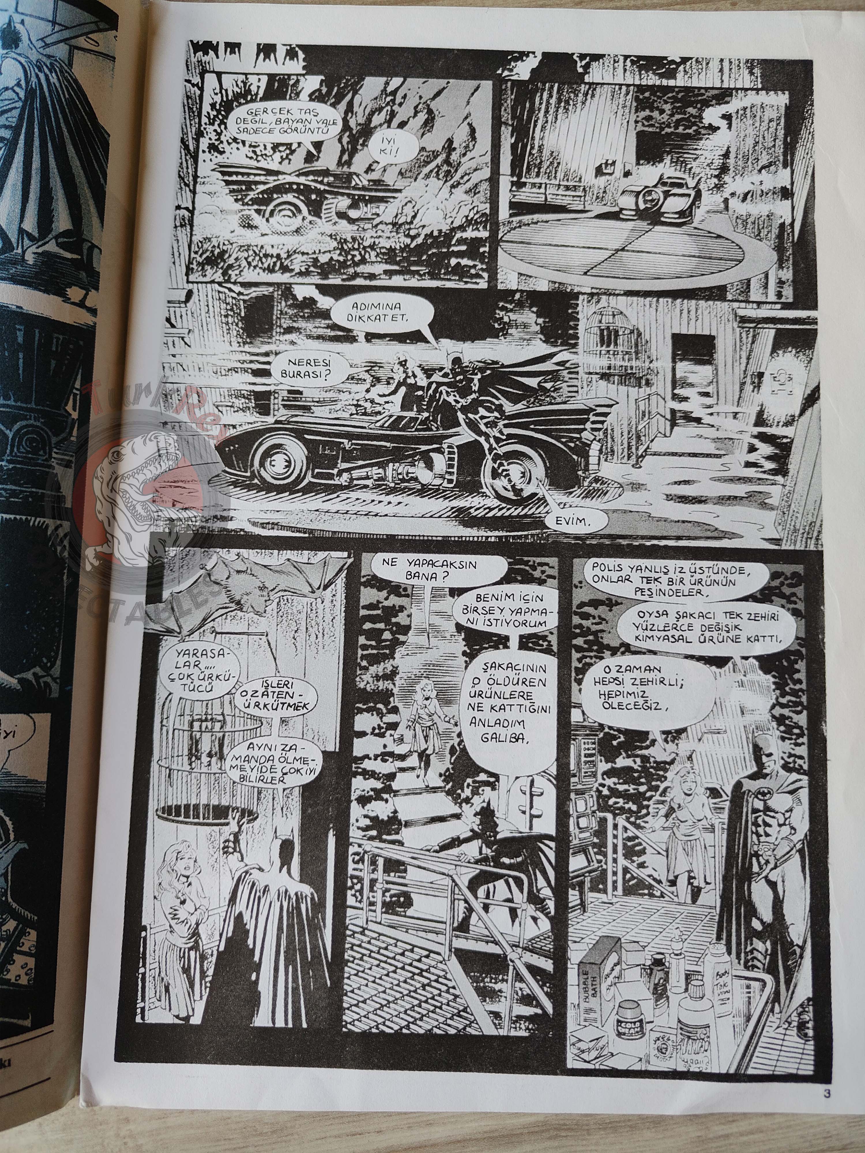 Batman The 1989 Movie Adaptation Issue #2 1989 Turkish Comic Joker Turkey
