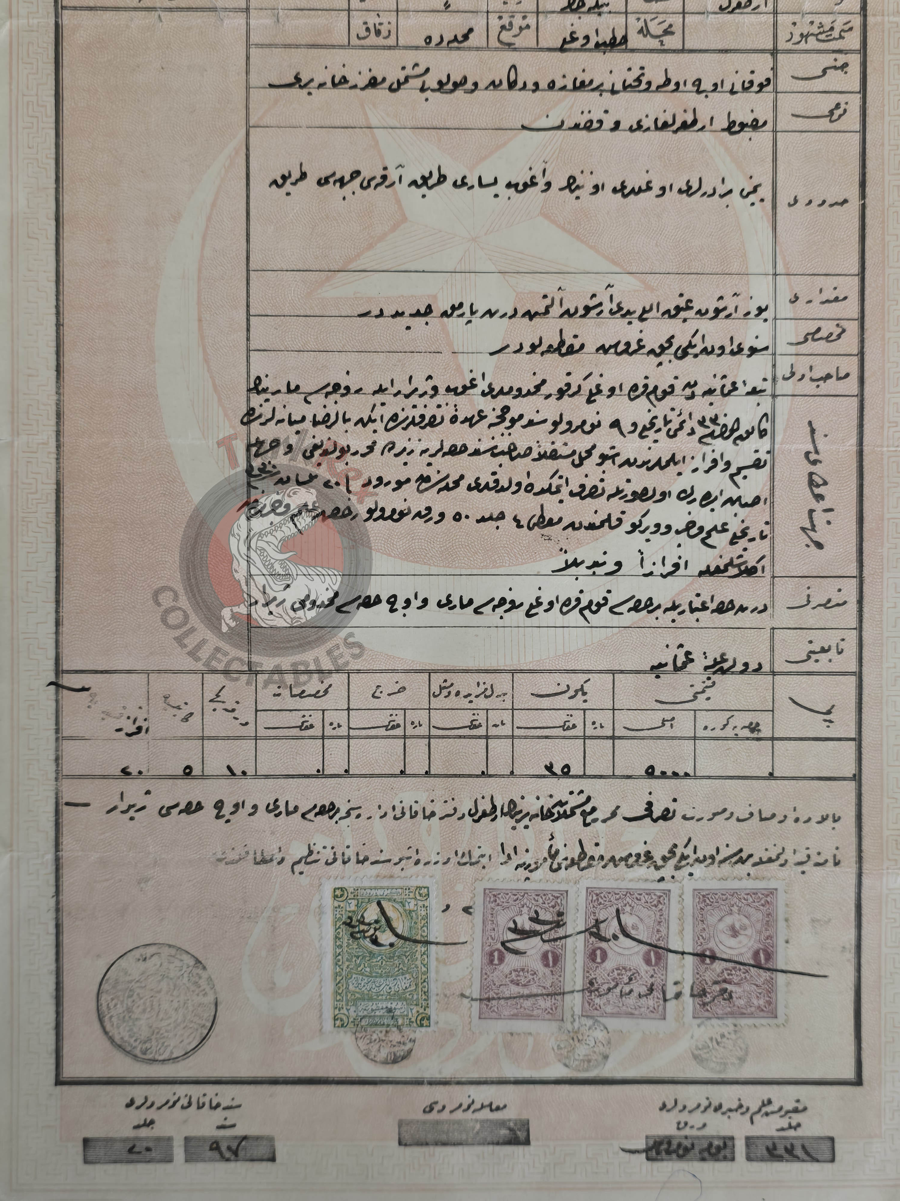 Ottoman 1914 Land Deed House in Ertuğrul Bilecik Title Armenian Family Armenia 1
