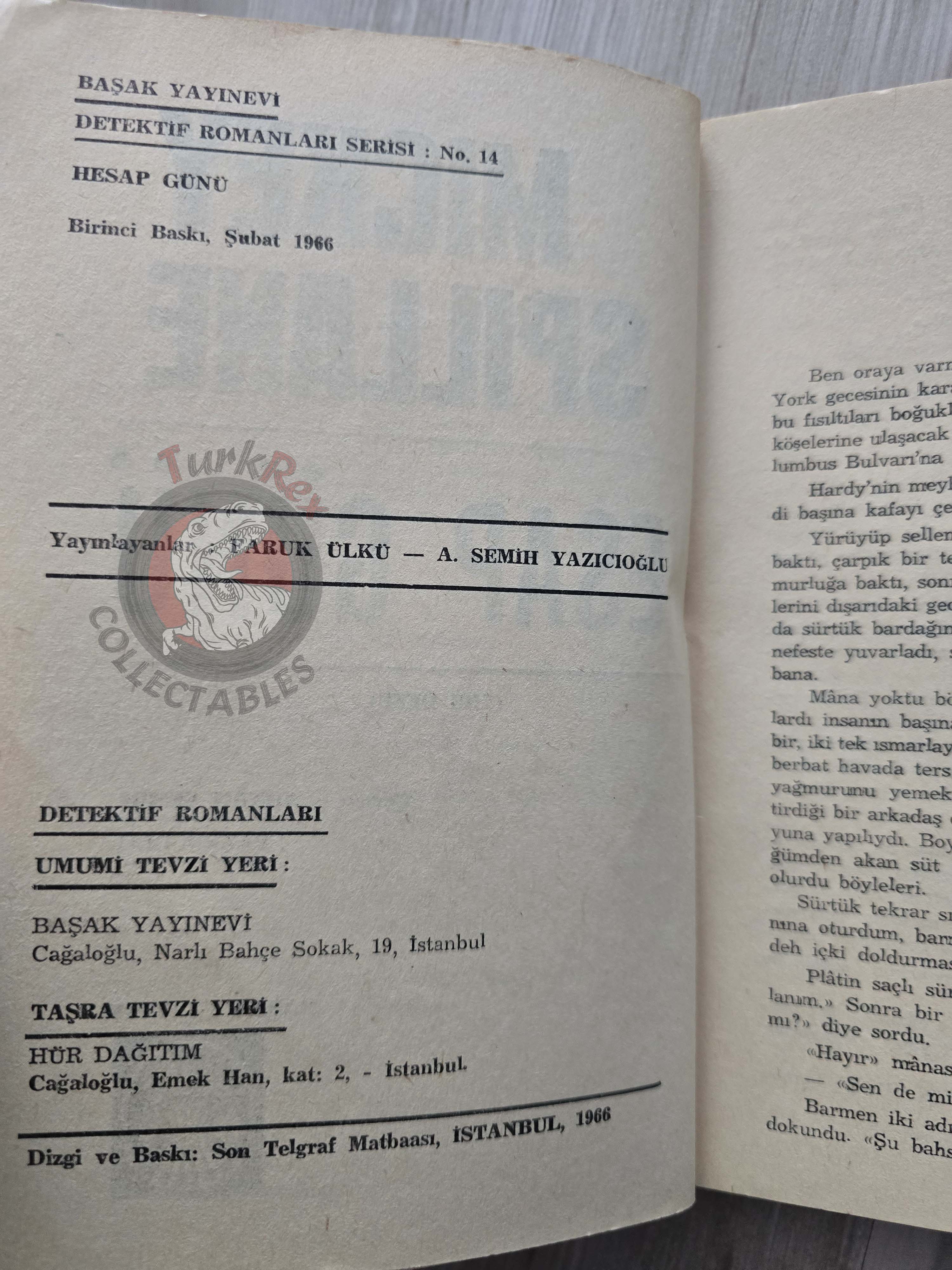 Mickey Spillane – The Deep 1966 1st Turkish Book Turkey
