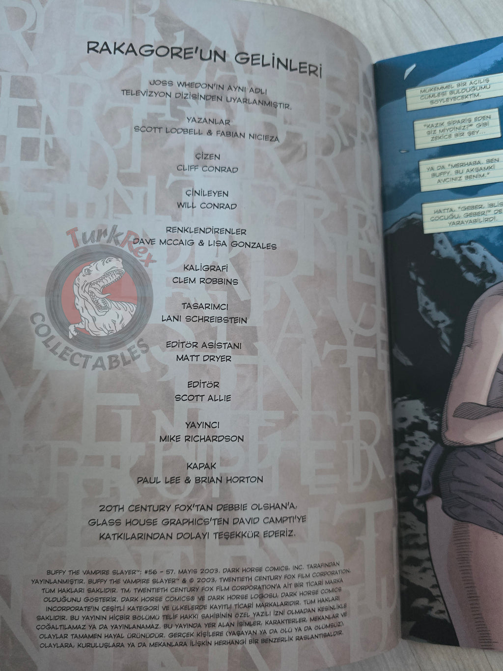 Buffy the Vampire Slayer – The Brides of Rakagore Turkish Comic Turkey #56 #57 #58 #59