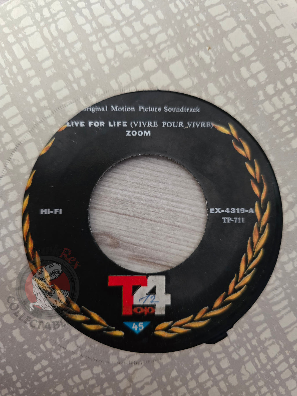 Francis Lai – Vivre Pour Vivre (Live For Life) 7" Iran Pressing Vinyl Iranian Edition