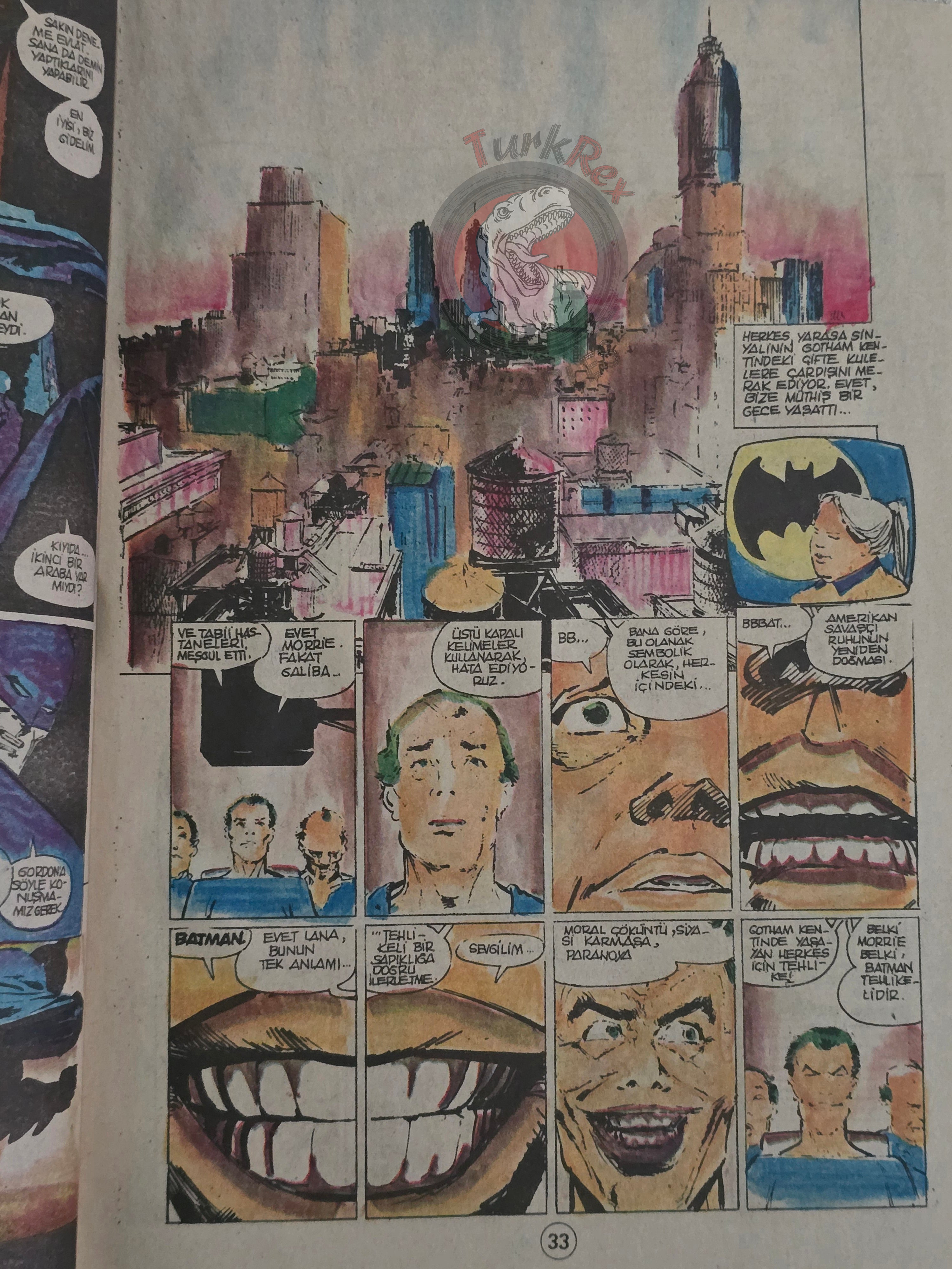 Batman The Dark Knight Returns #2 1989 Turkish Comic Turkey