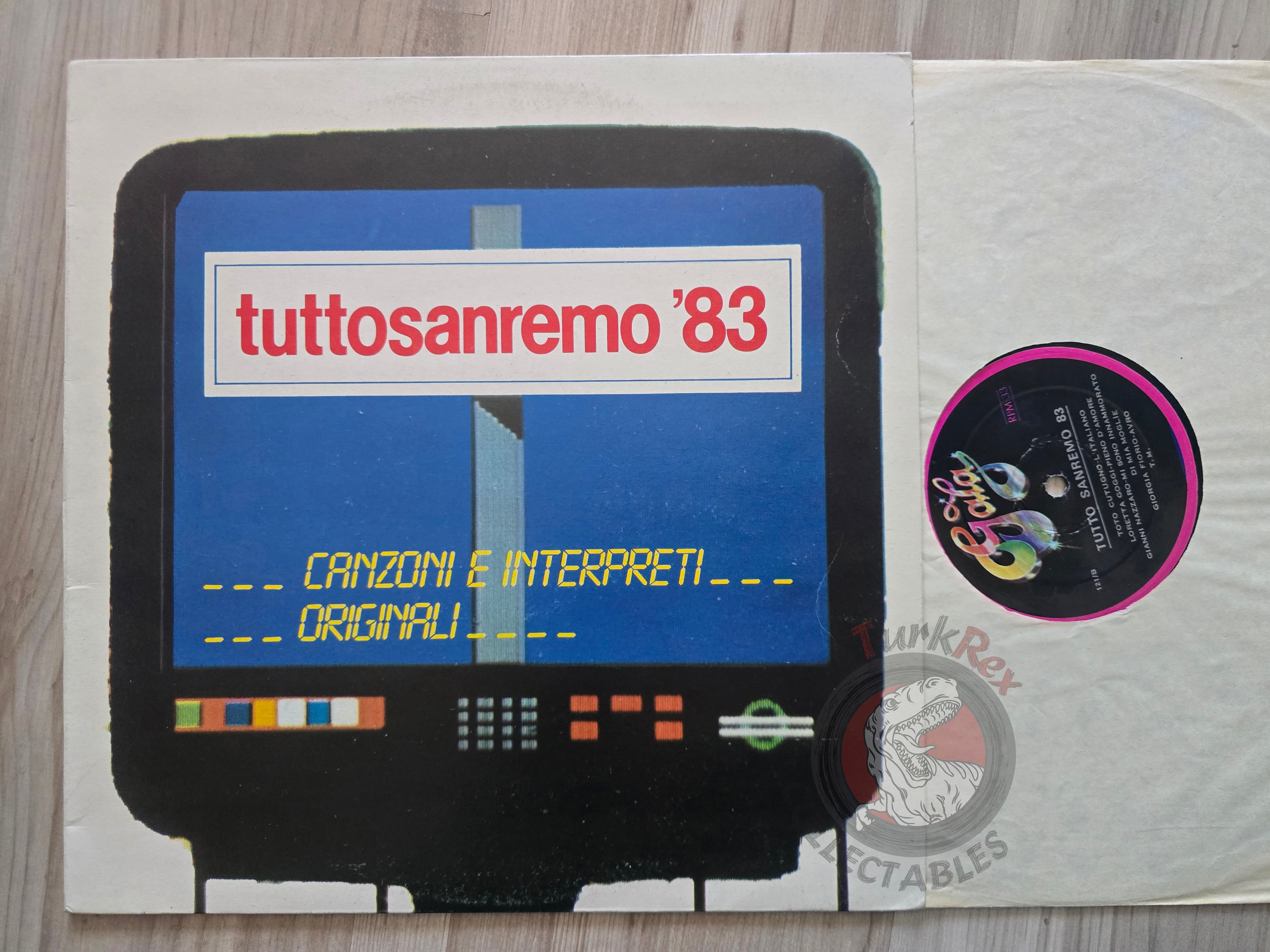 Various – Tuttosanremo '83  Turkish Pressing Vinyl Turkey Edition