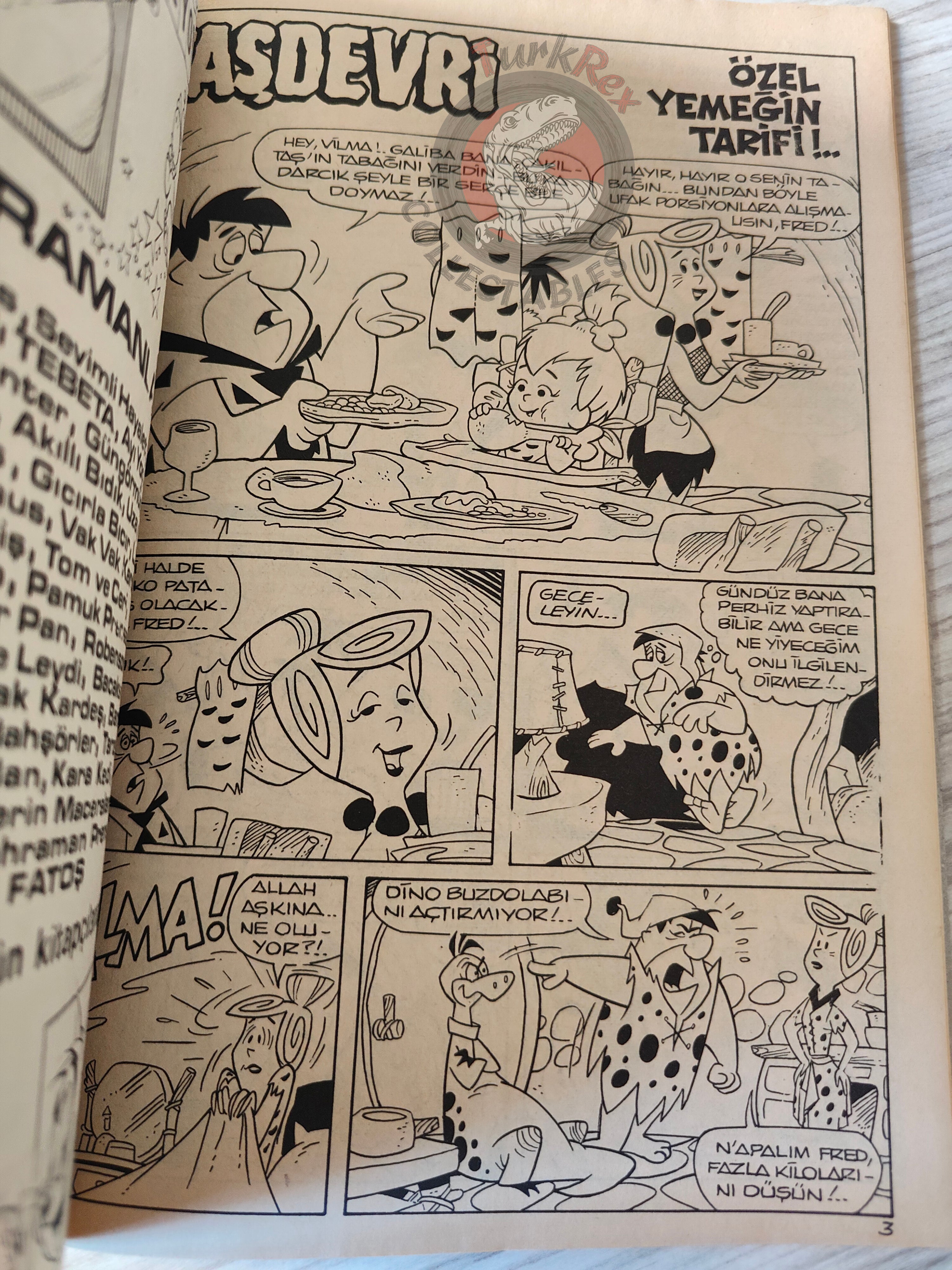 The Flintstones –  Altın Seri #27 80s Turkish Comic Turkey