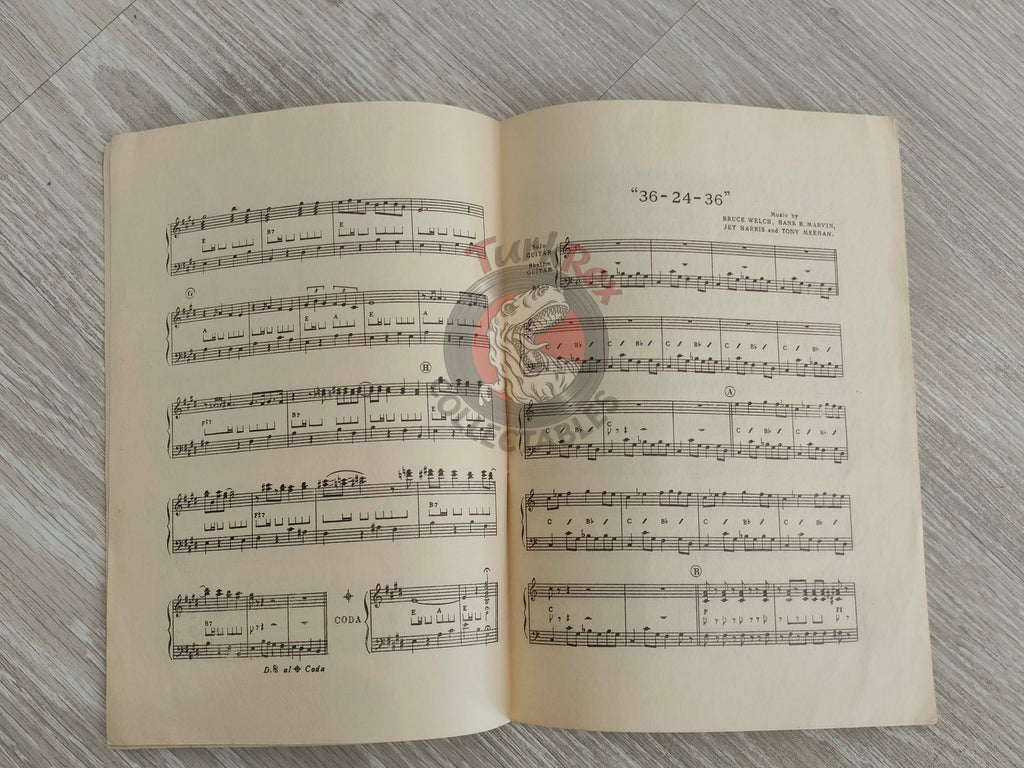 The Shadows – Back Home / 36-24-36 Turkish Vintage Musical Notes Sheet Turkey Cliff Richard