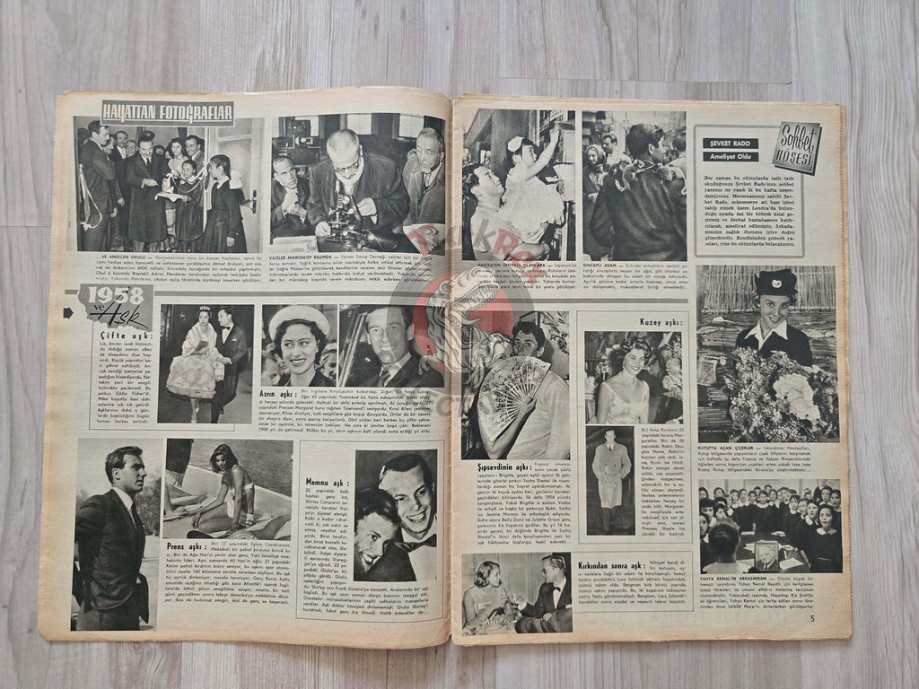 Hayat 1958 Elizabeth Taylor Turkish Mag Turkey Mohammad Reza Pahlavi Iran Nato
