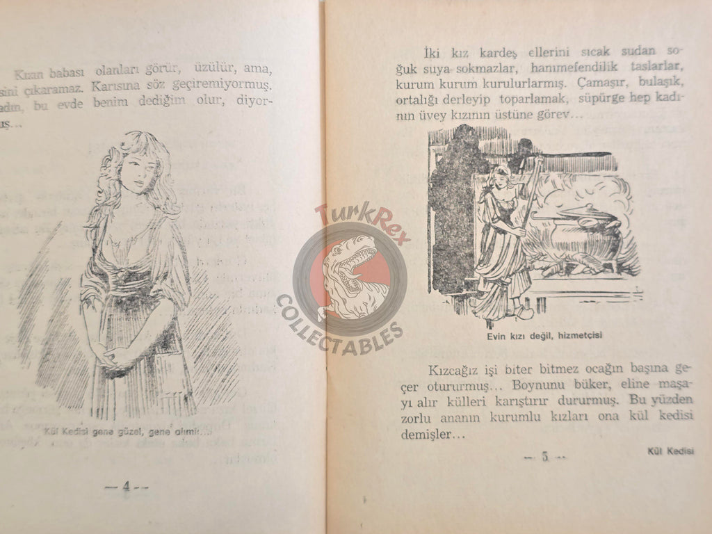 Grimm Brothers – Cinderella 1975 Turkish Book Turkey Illustrated