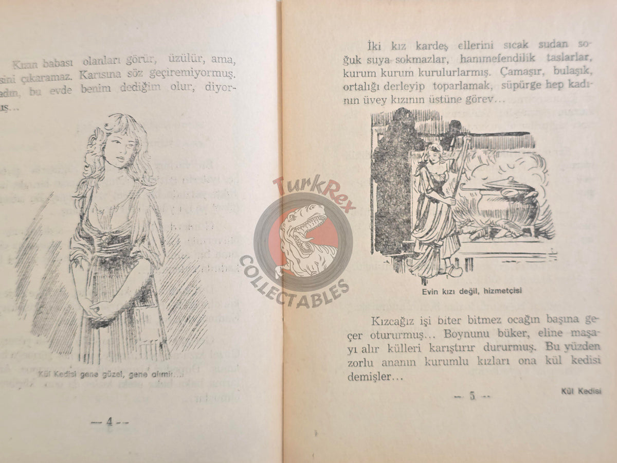 Grimm Brothers – Cinderella 1975 Turkish Book Turkey Illustrated