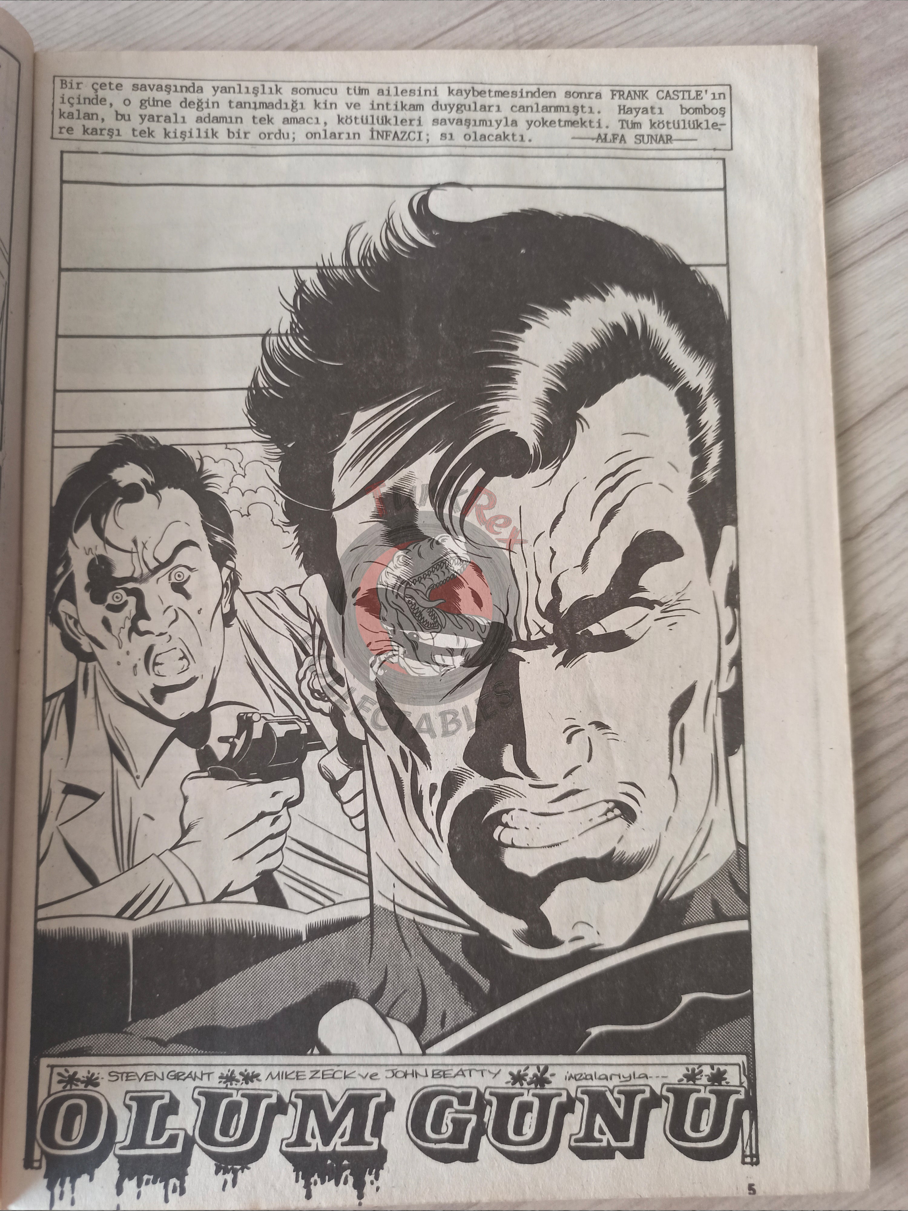 The Punisher #10 1992 Turkish Comic Turkey #3 1986 series Magazine #5