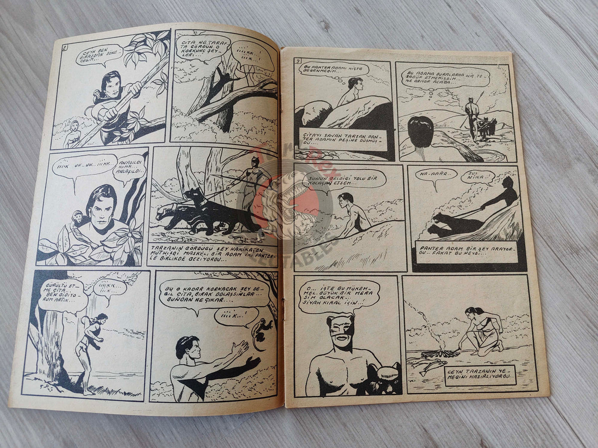 1001 Özel #125 1955 Tarzan Turkish Comic Mag Turkey