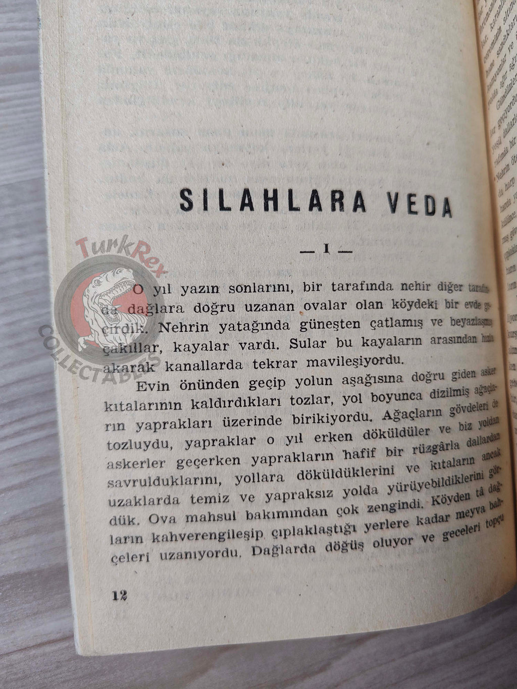 Ernest Hemingway – A Farewell to Arms 1954 1st Turkish Book Turkey