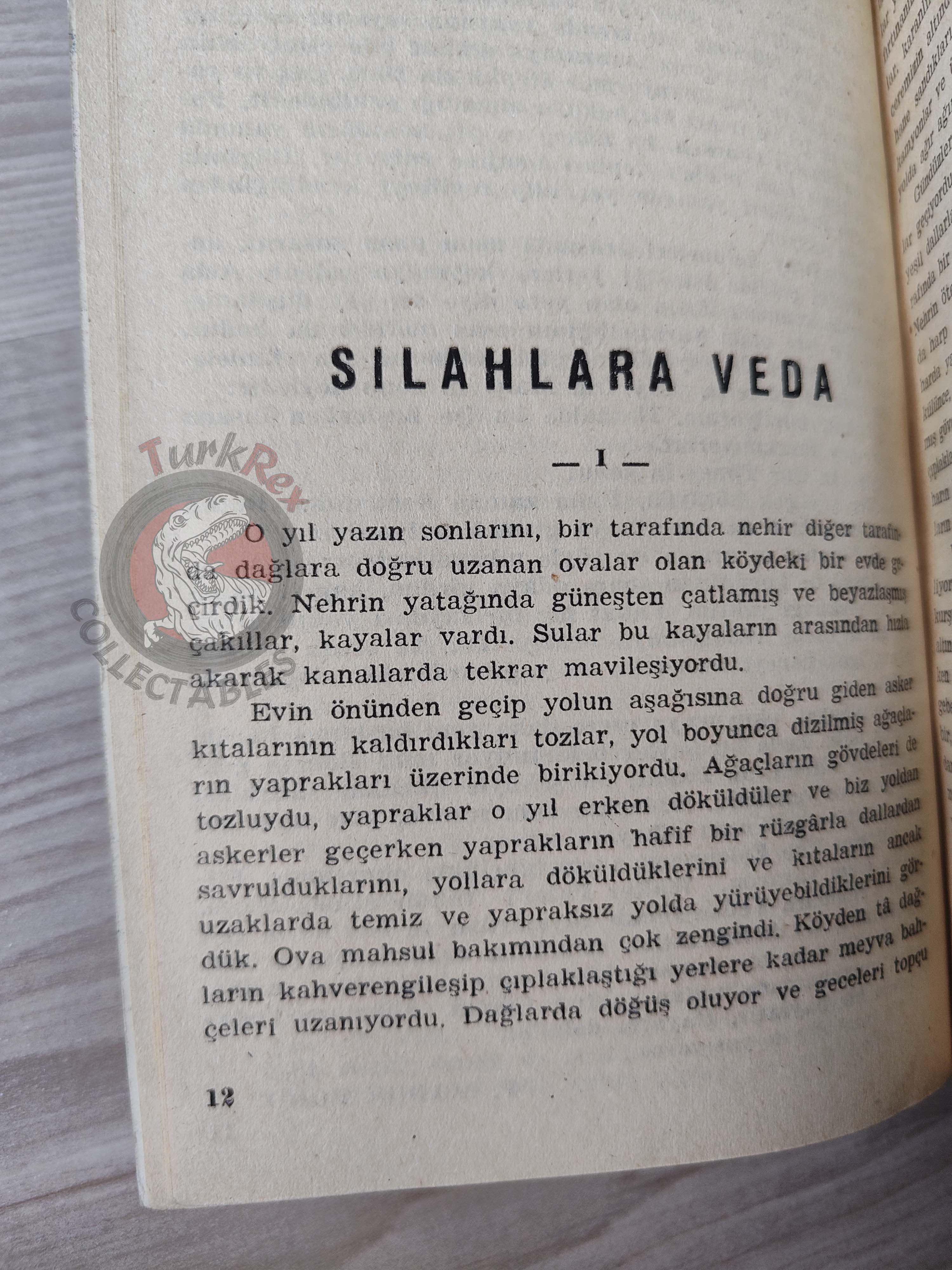 Ernest Hemingway – A Farewell to Arms 1954 1st Turkish Book Turkey