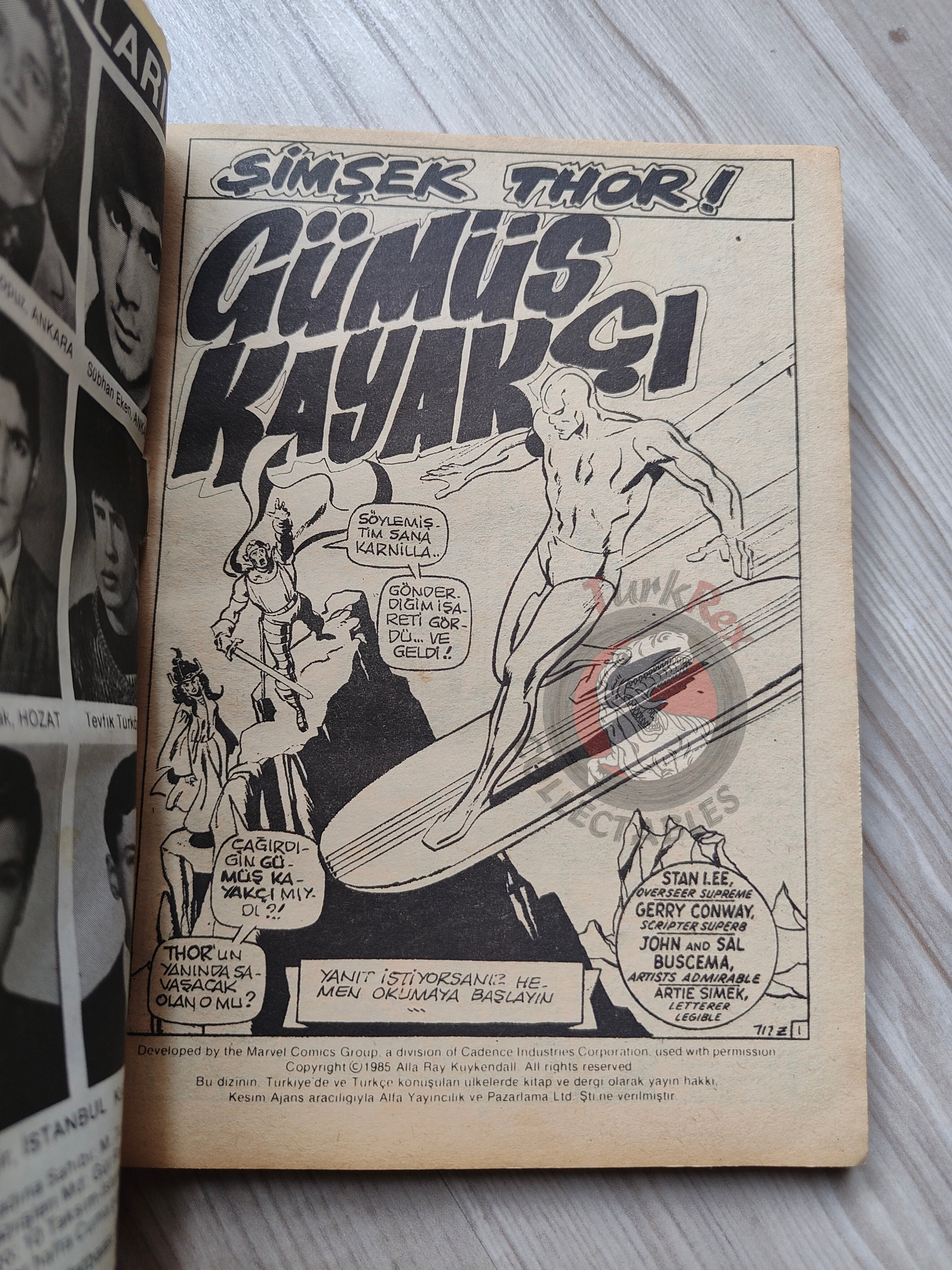 Thor #4 1985 Turkish Comic Turkey The Mighty Thor #193–196 Silver Surfer
