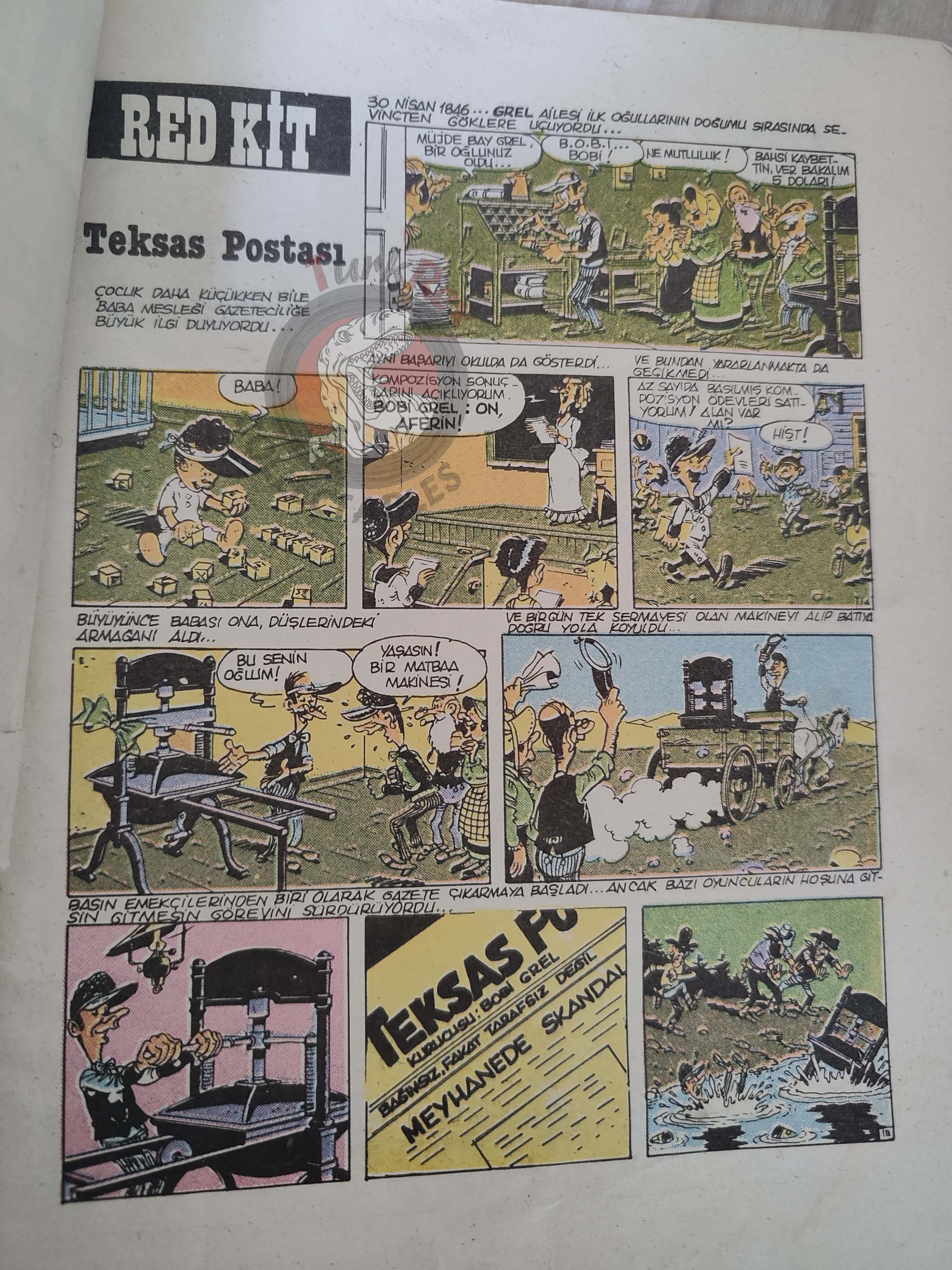 Lucky Luke #1 Le Daily Star 1988 Turkish Comic Turkey