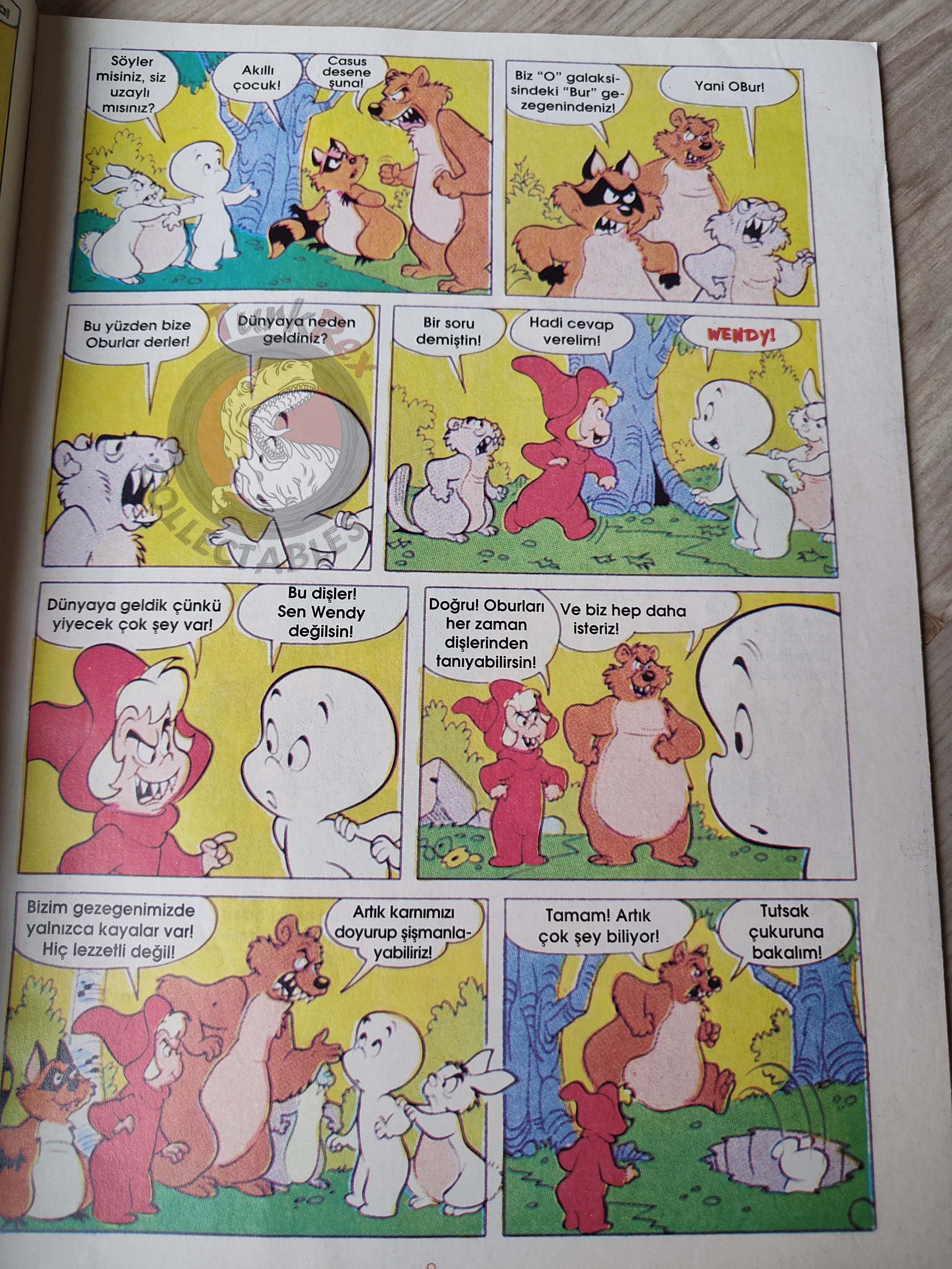 Casper the Friendly Ghost Magazine – Issue #22 1997 Turkish Comic Turkey