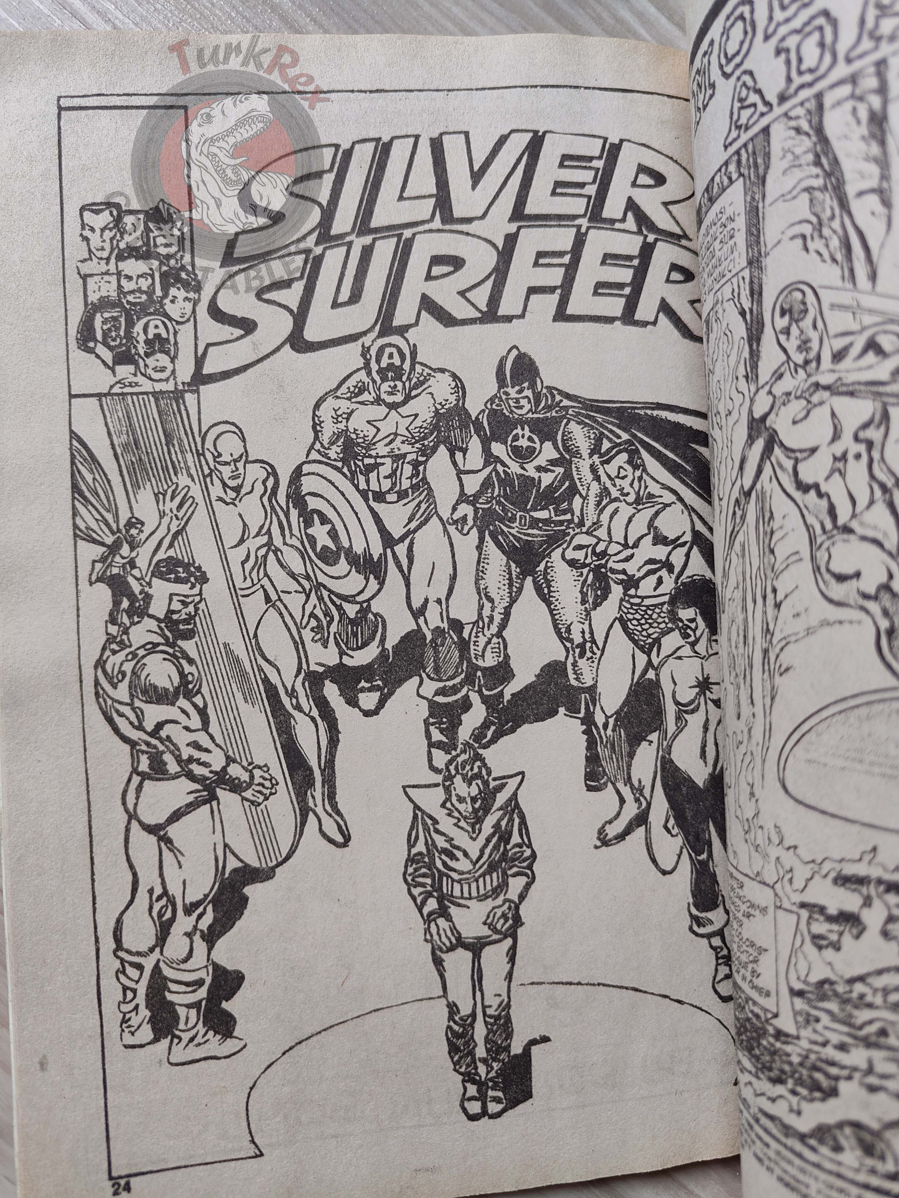Silver Surfer #14 1988 Turkish Comic Turkey Defenders #101 The Avengers #256
