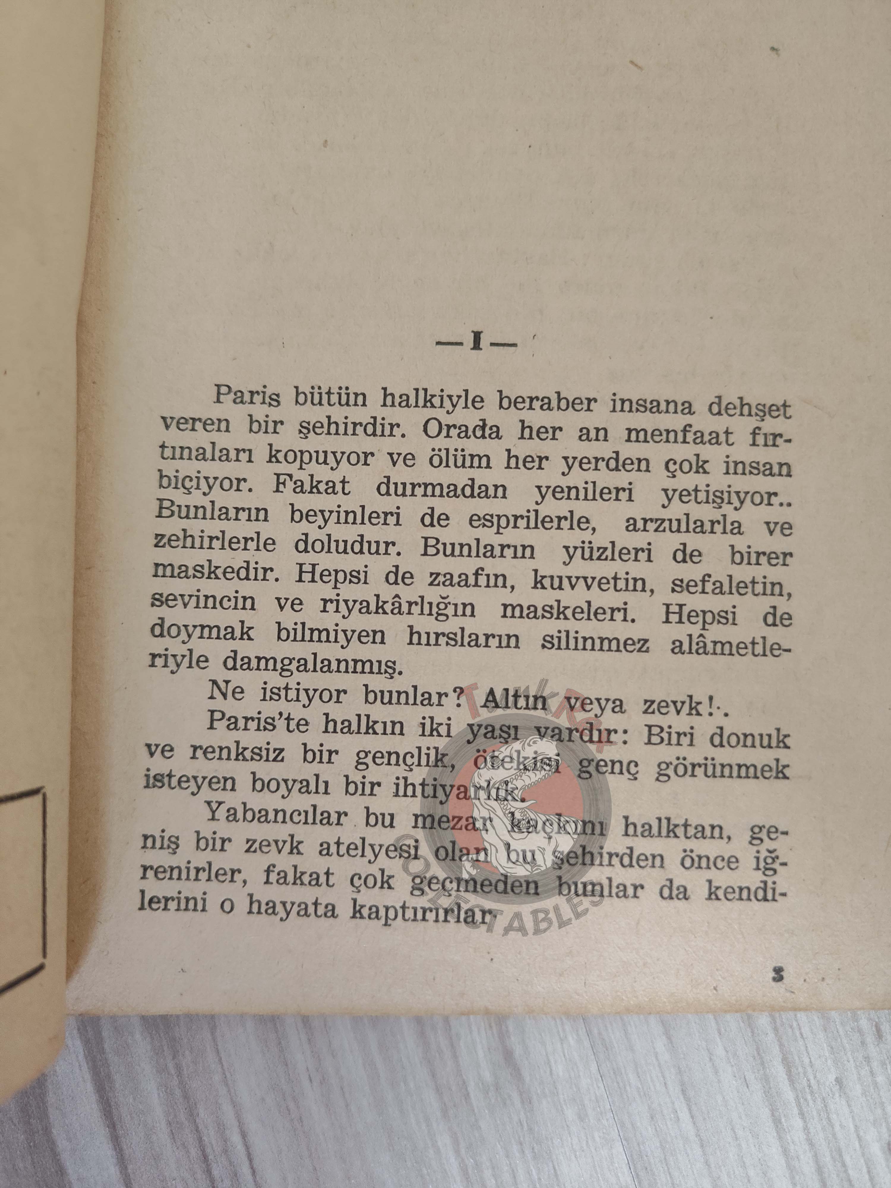 Honoré de Balzac – The Girl with the Golden Eyes 1955 1st Turkish Book Turkey