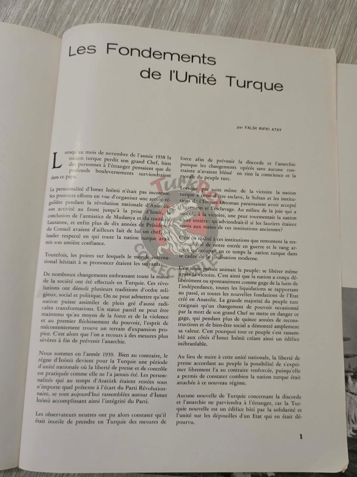 La Turquie Kemaliste 1939 Issue #30 French Magazine Turkey Atatürk Propaganda Aviation