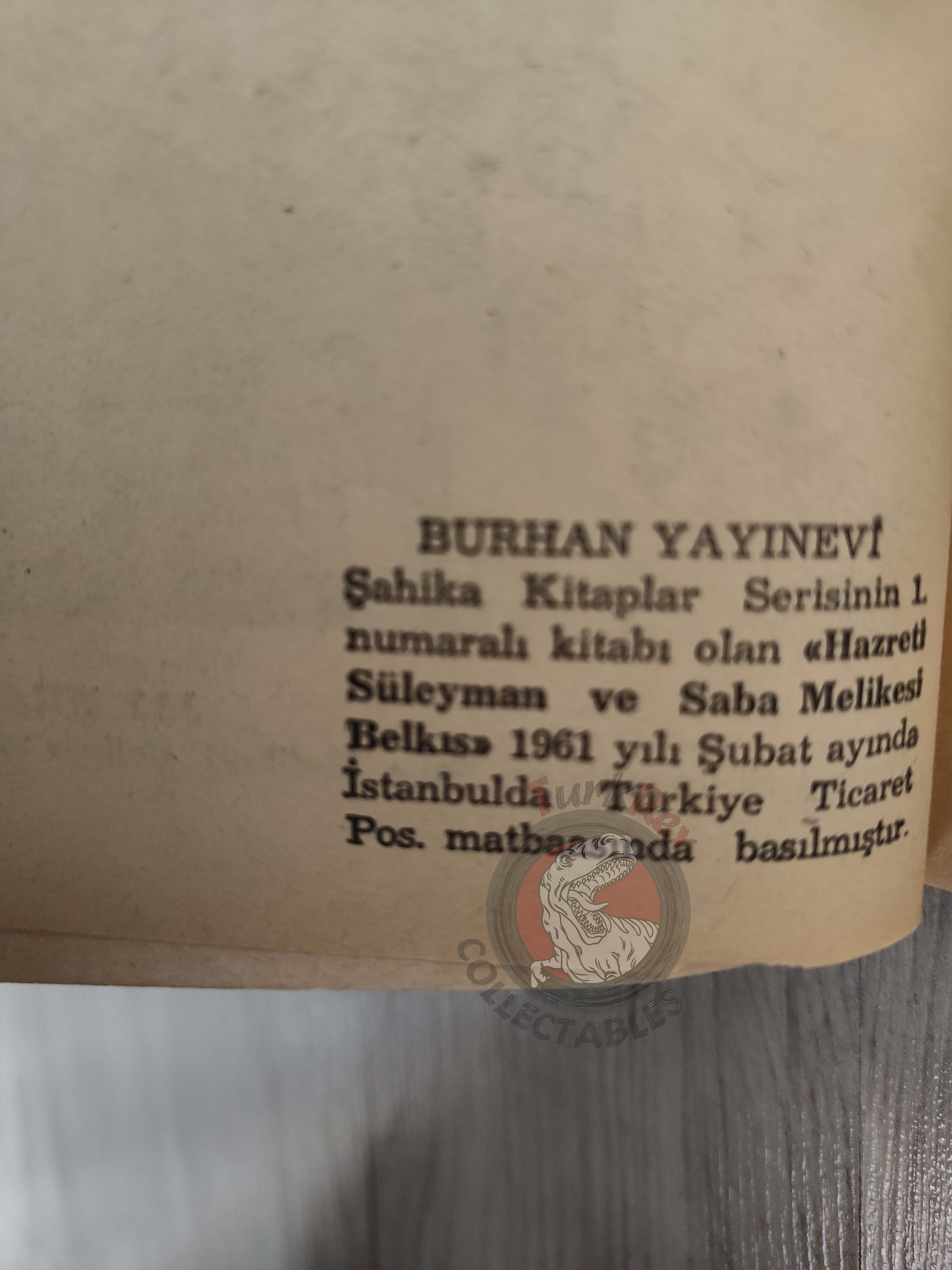 Jay Williams – Solomon and Sheba 1961 1st Turkish Book Turkey