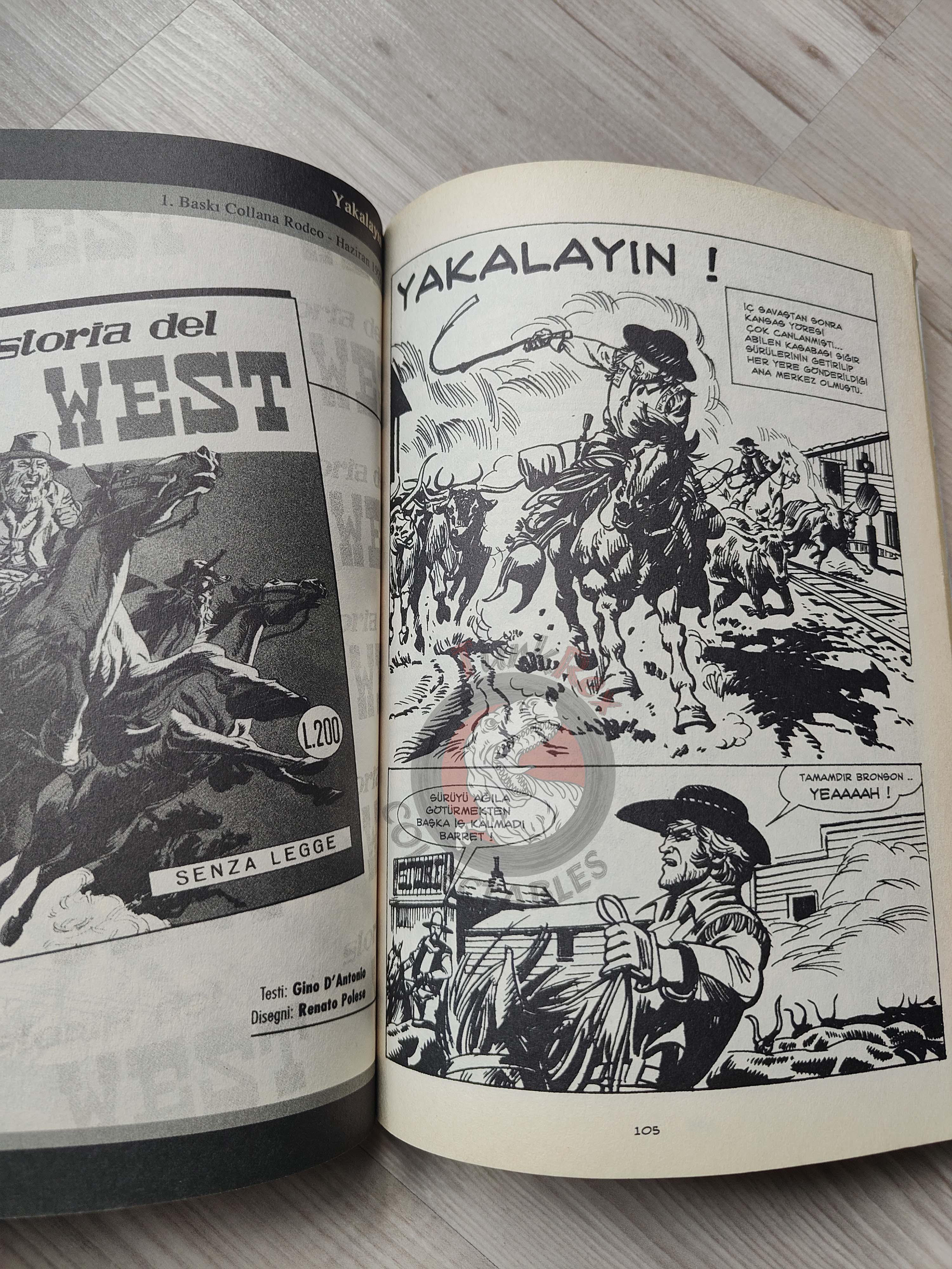 Storia del West #10 Campo Di Battaglia Turkish Comic Turkey #33 #34
