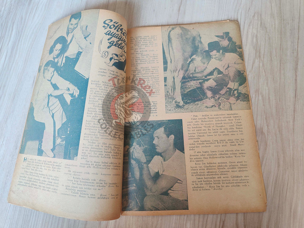 Yıldız 1944 Ann Sheridan Turkish Mag Turkey Hollywood Deanna Durbin Charlie Chaplin Irene Manning