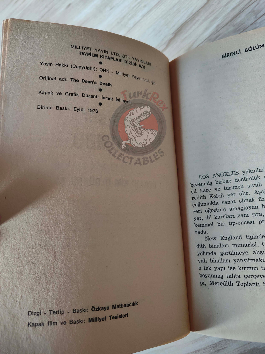 Alfred Lawrence – Columbo 2: The Dean’s Death 1976 1st Turkish Book Turkey