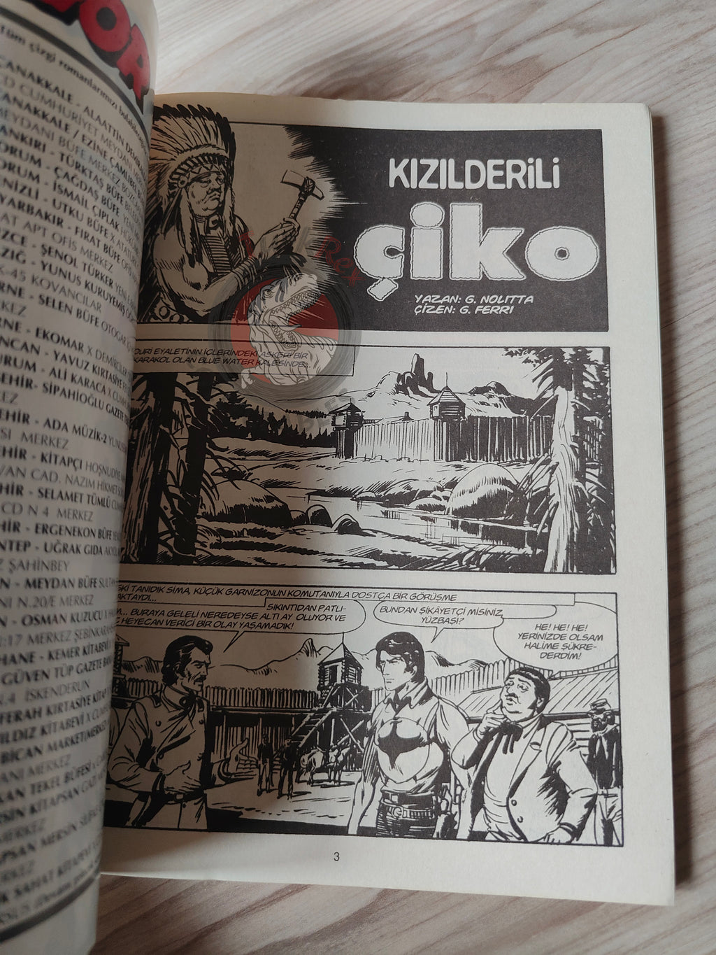 Zagor Cico #35 2005 Un pellerossa chiamato Cico Turkish Comic Turkey #3